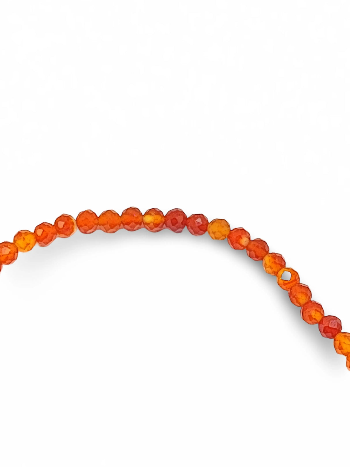 Bracelet -Carnelian -Faceted -4mm