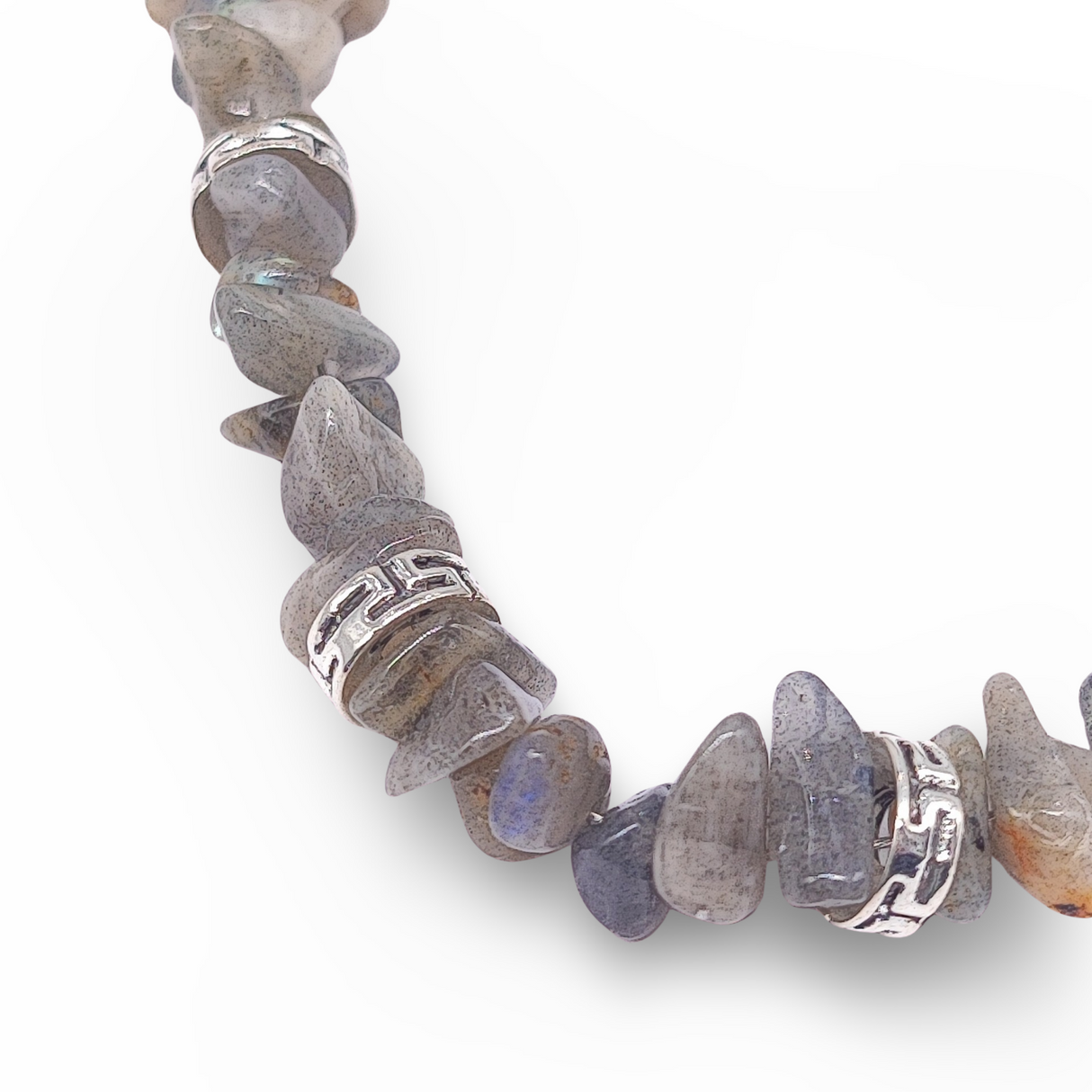 Bracelet - Labradorite - Chips - Adjustable