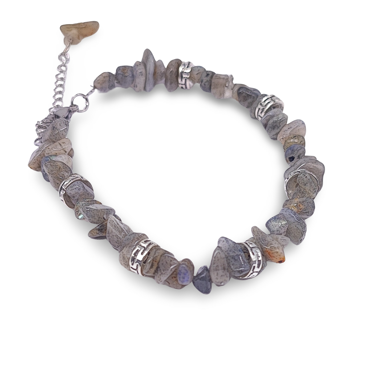 Bracelet - Labradorite - Chips - Adjustable