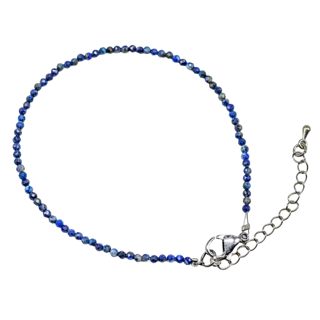 Bracelet - Lapis Lazuli - Faceted - 2mm