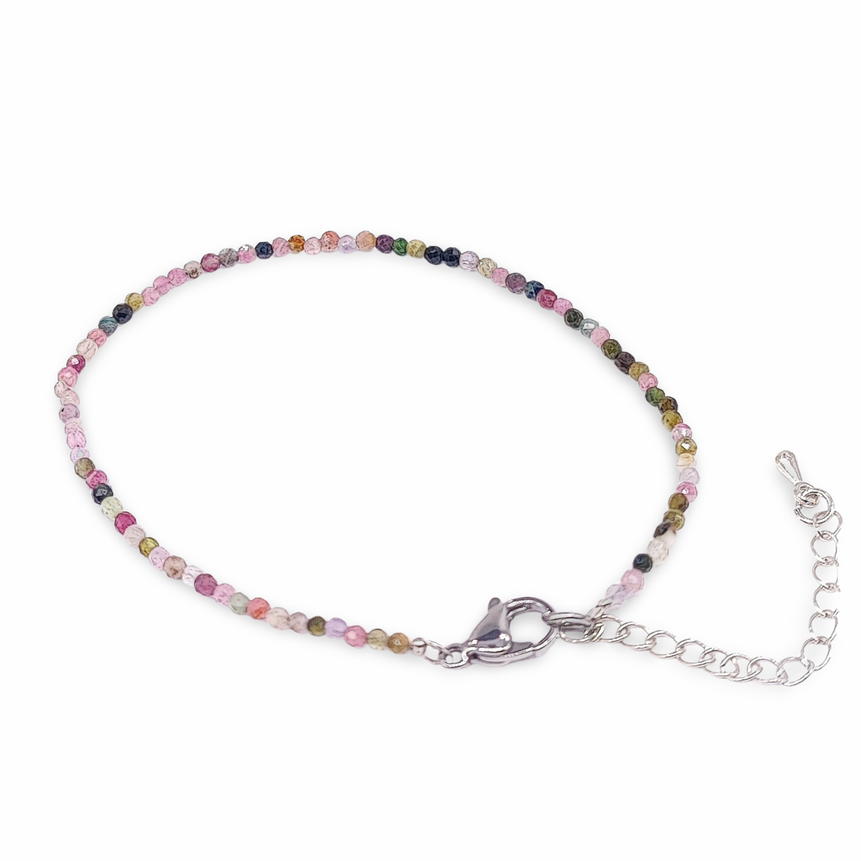 Bracelet - Mixed Tourmaline - Faceted - 2mm