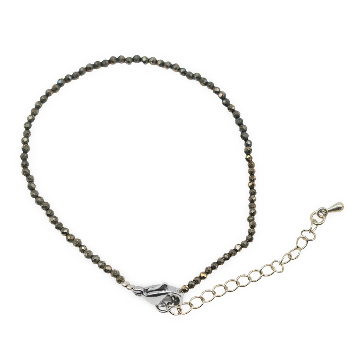 Bracelet - Pyrite -Faceted - 2mm