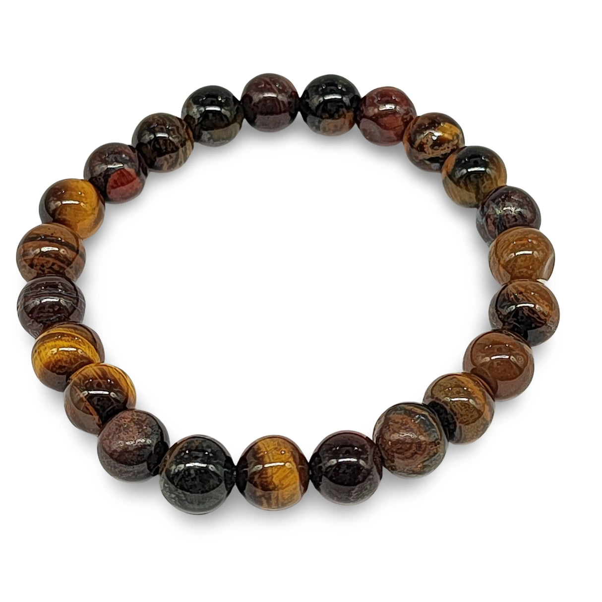 Bracelet - Tiger Eye - Tri Color - 8mm