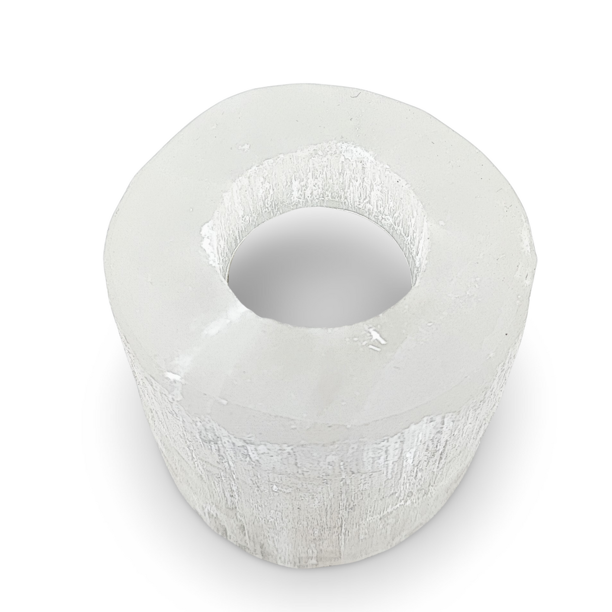 Candle Holder -Selenite Rounded