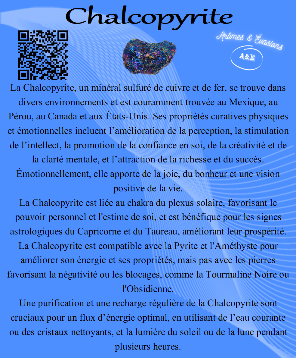 Descriptive Cards - Precious Stones & Crystals - Chalcopyrite