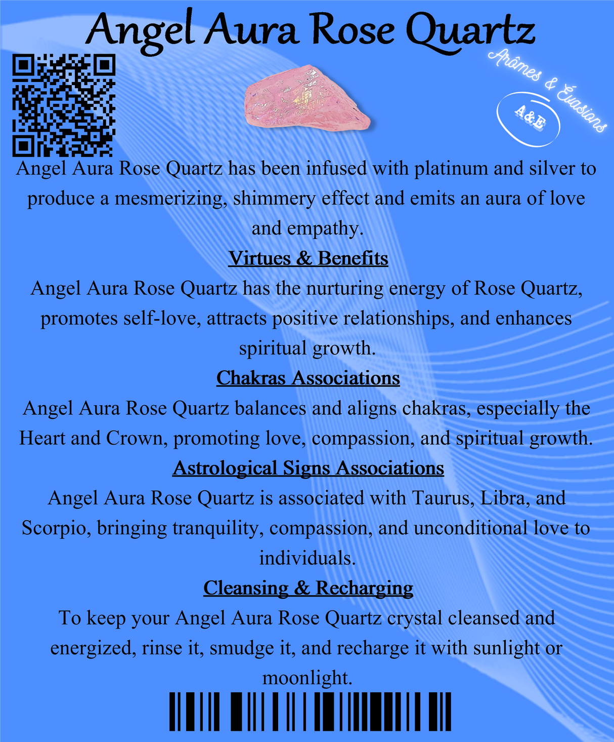 Descriptive Cards - Precious Stones & Crystals - Angel Aura Rose Quartz