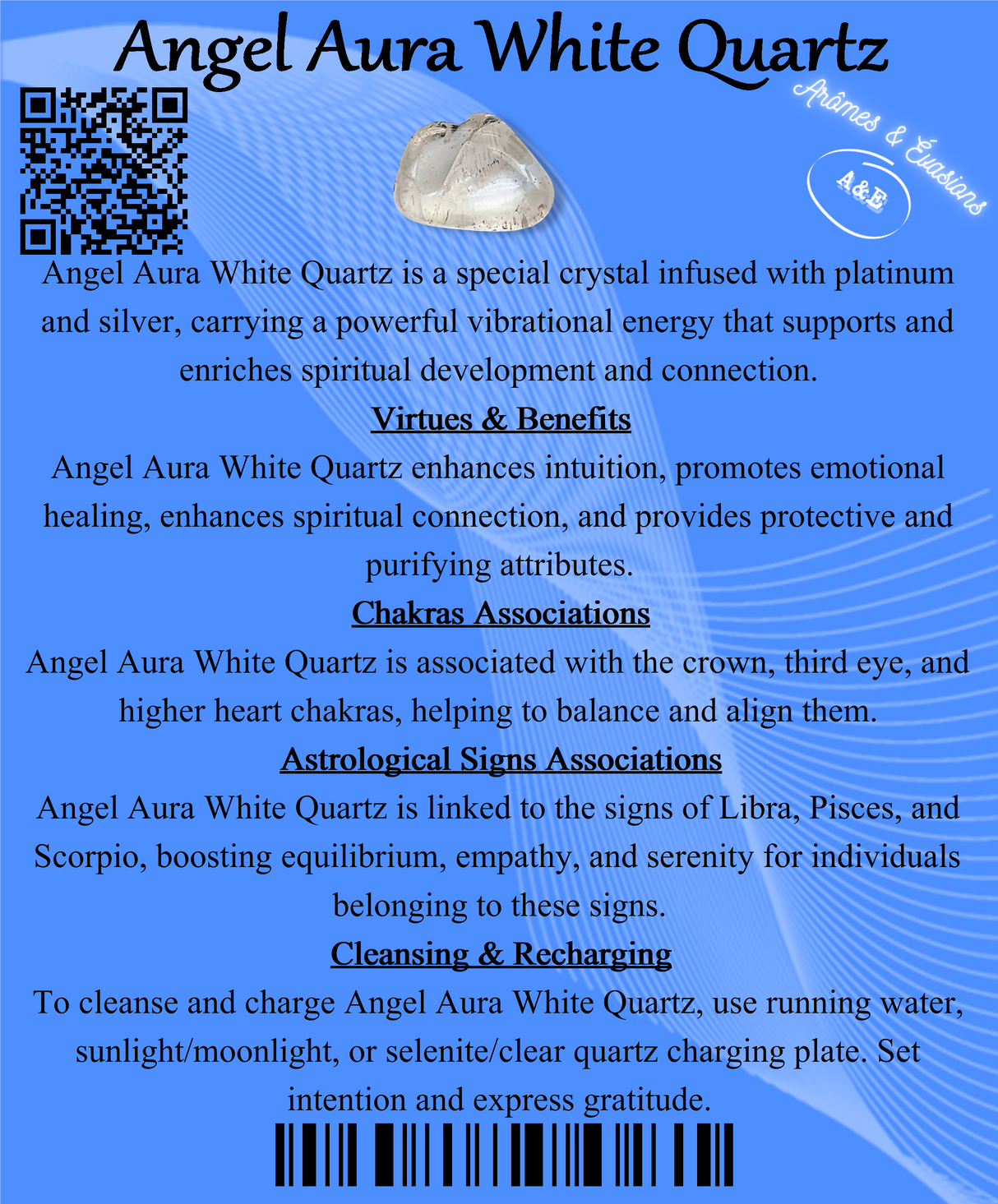 Descriptive Cards - Precious Stones & Crystals - Angel Aura White Quartz