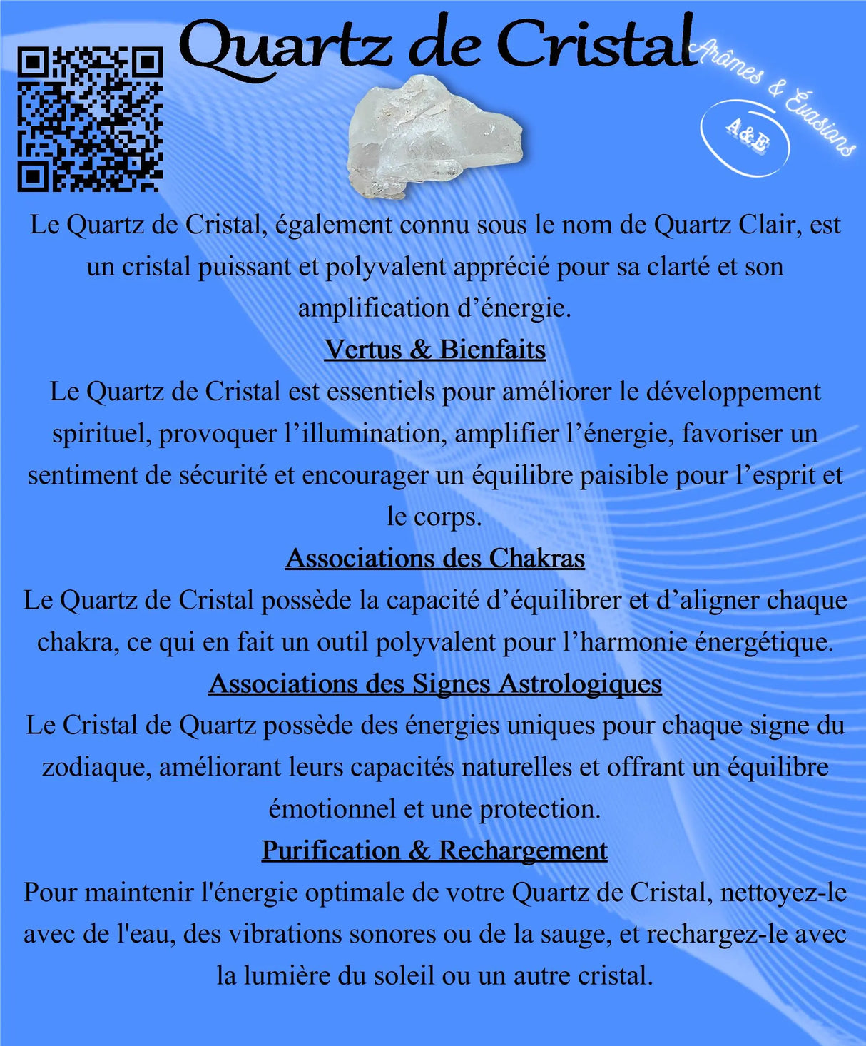 Descriptive Cards - Precious Stones & Crystals - Crystal Quartz