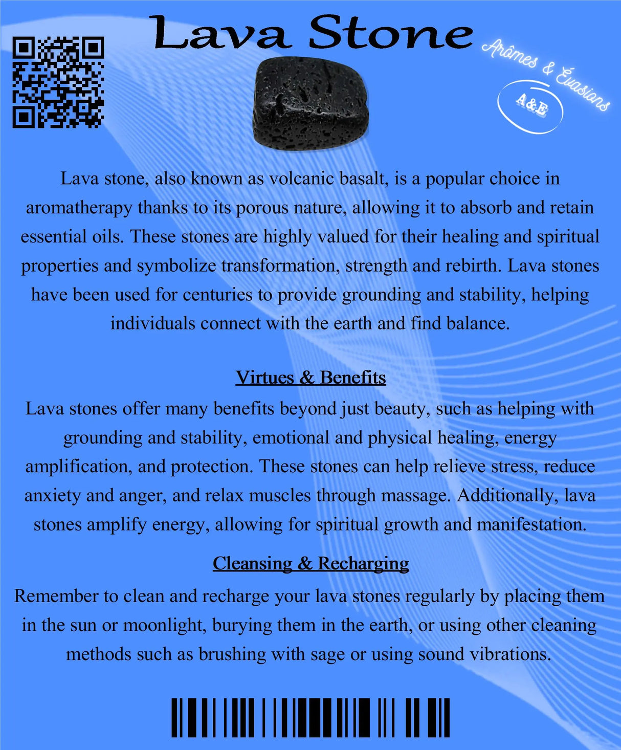 Descriptive Cards - Precious Stones & Crystals - Lava