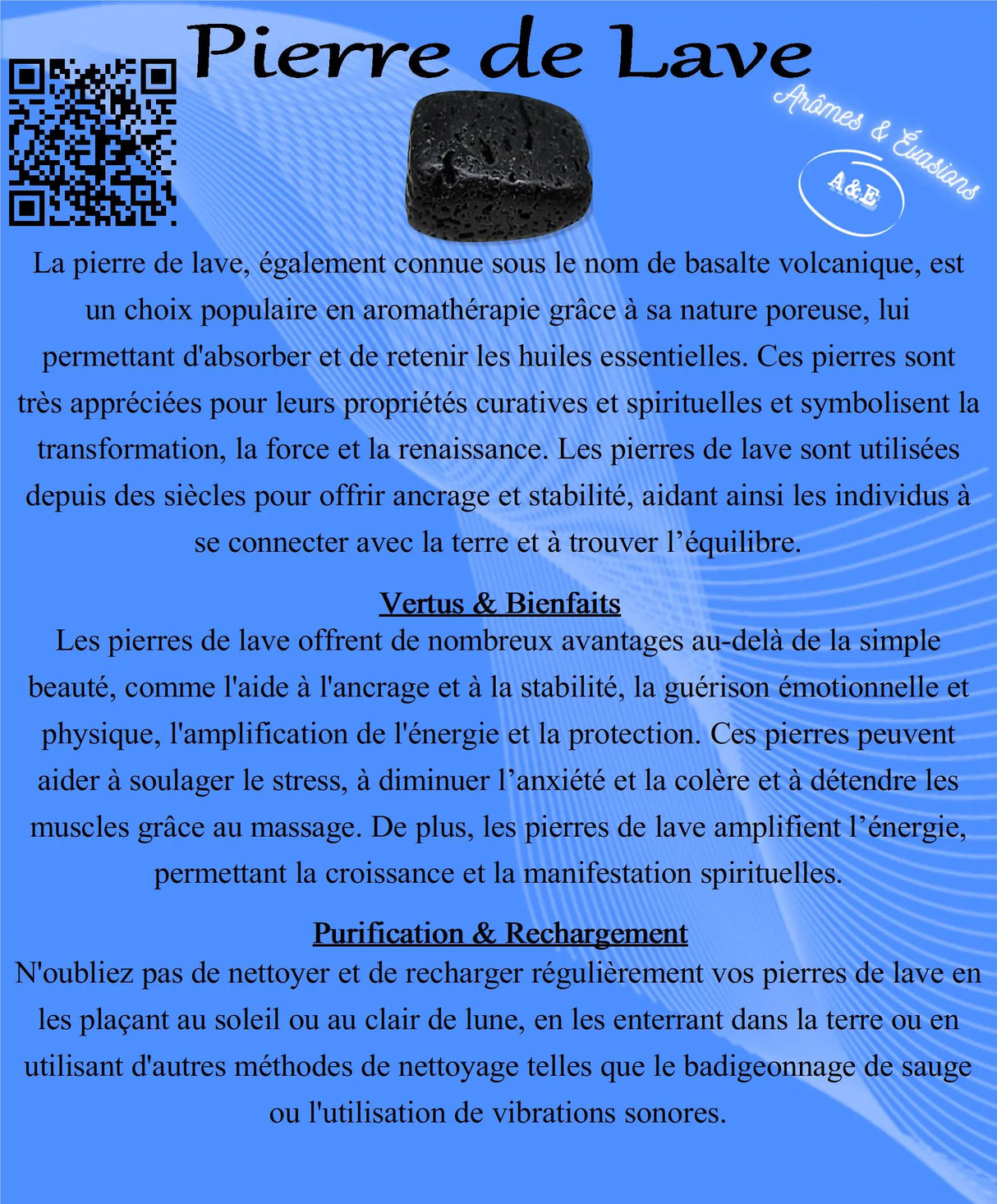 Descriptive Cards - Precious Stones & Crystals - Lava