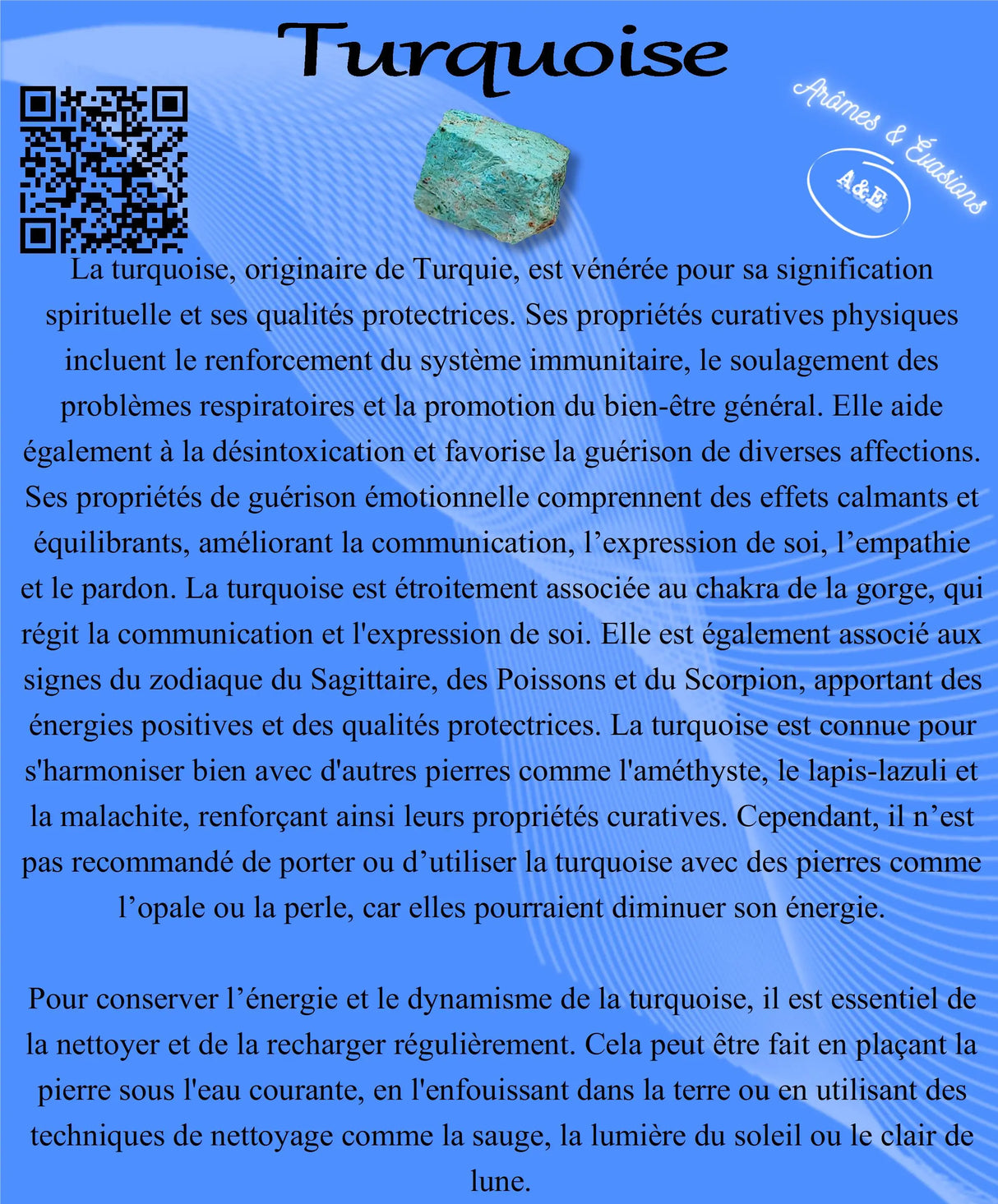 Descriptive Cards -Precious Stones & Crystals -Turquoise