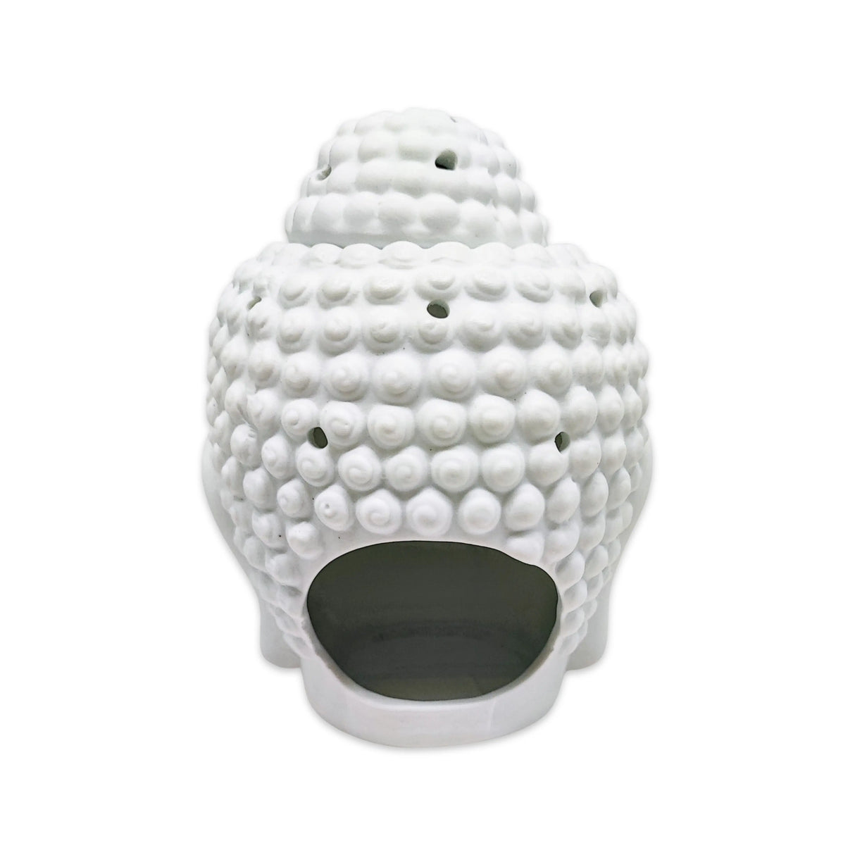 Diffuser -Oil & Wax Warmer -Ceramic -White Buddha Head