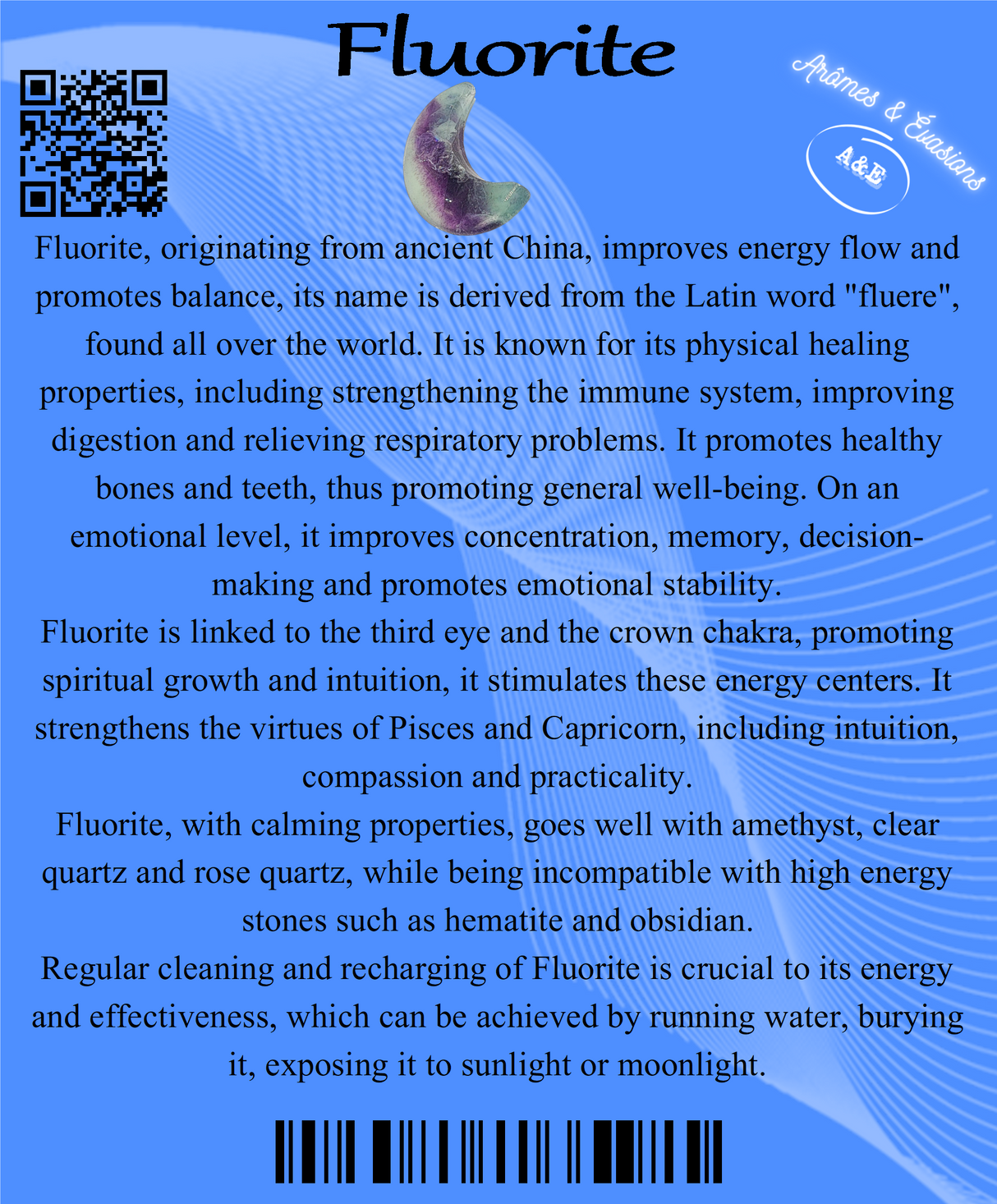 Descriptive Cards - Precious Stones & Crystals - Fluorite