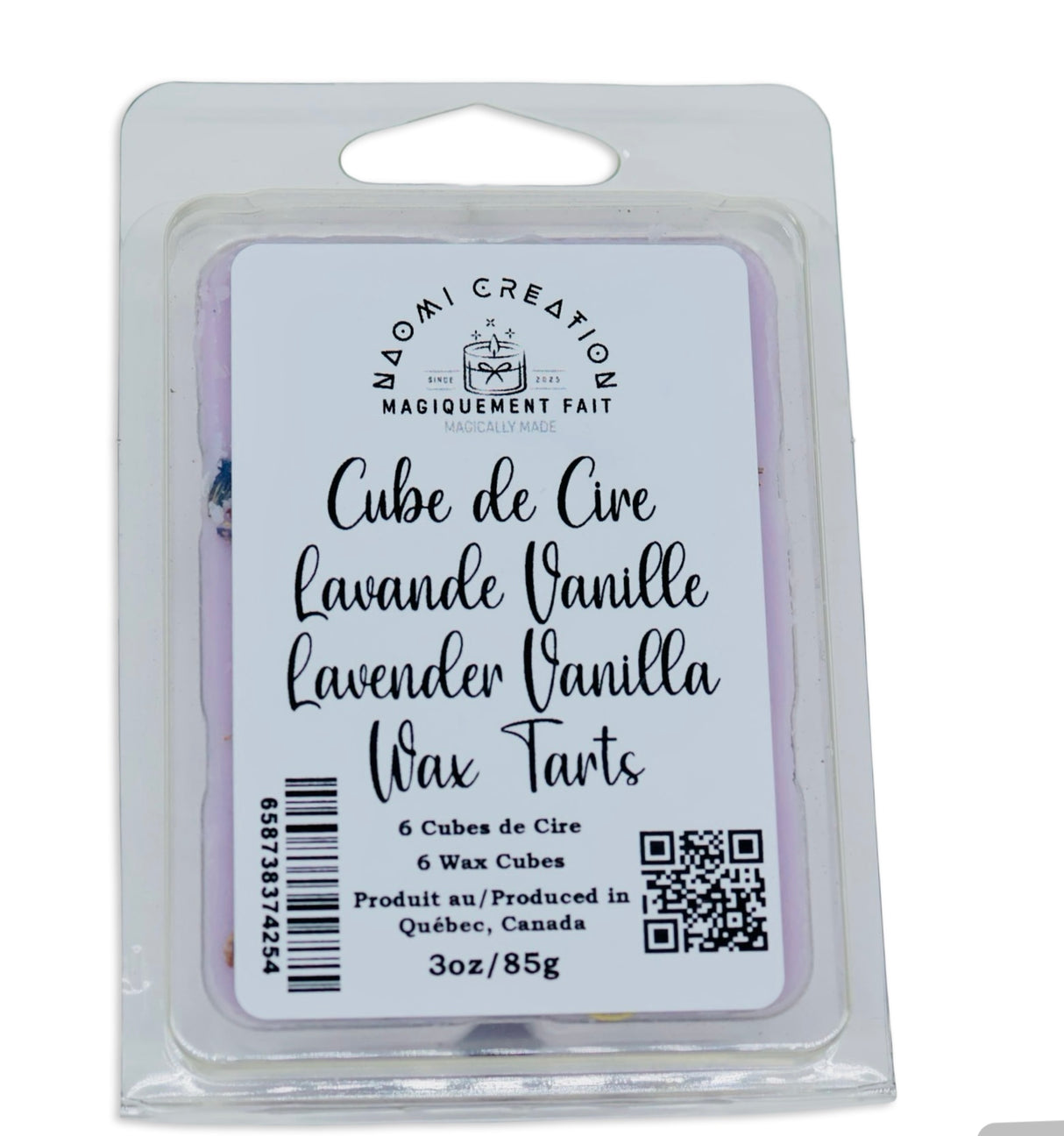 Scented Wax Melts Tarts Cubes - Lavender Vanilla