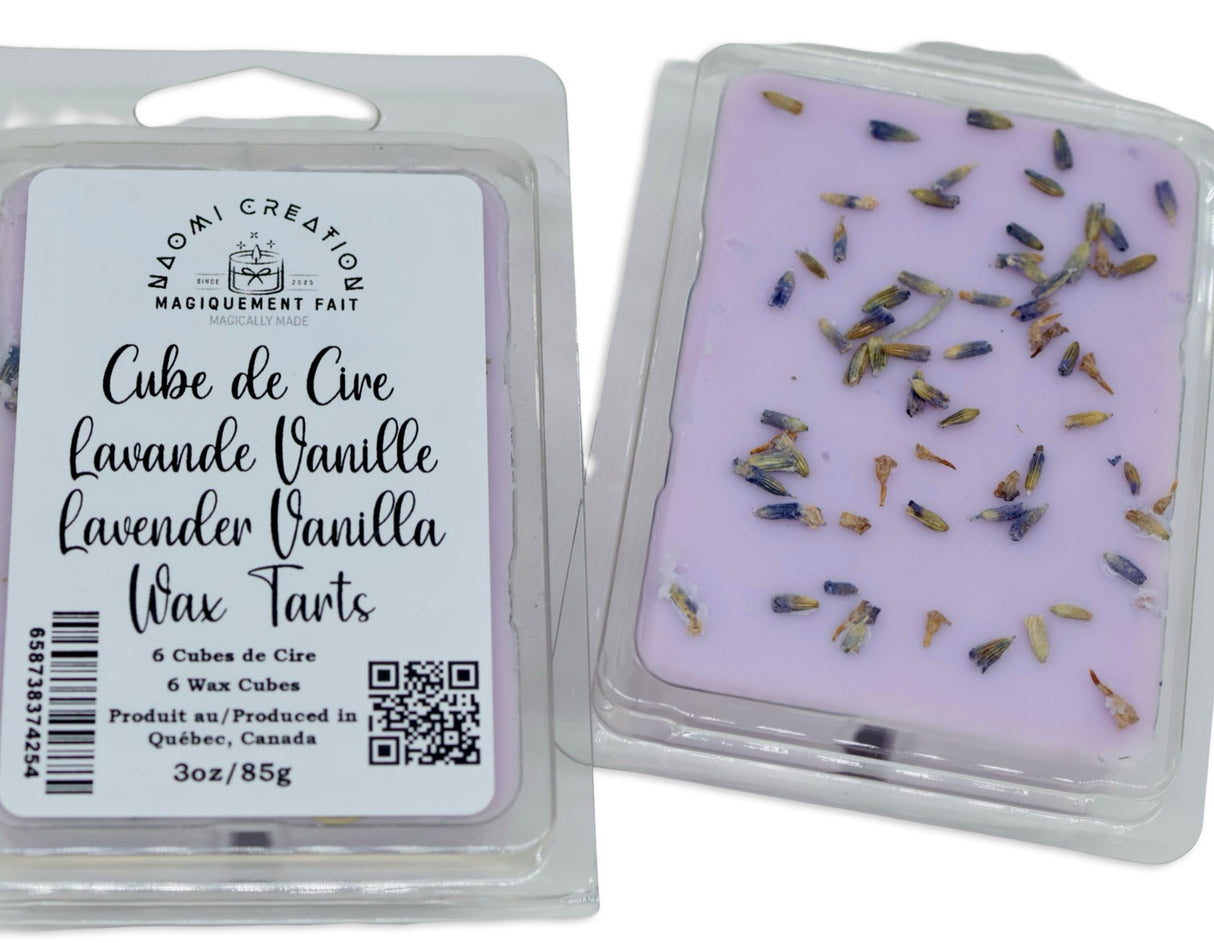 Scented Wax Melts Tarts Cubes - Lavender Vanilla