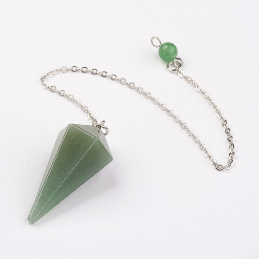 Pendulum Faceted - Green Aventurine