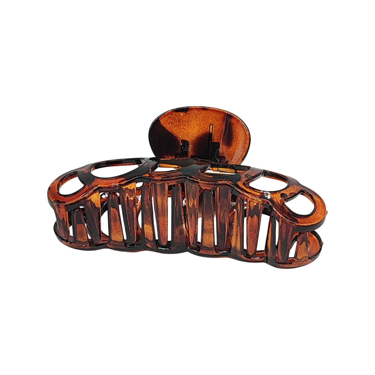 Hair Acessories -Geometric Hair Clip Brown