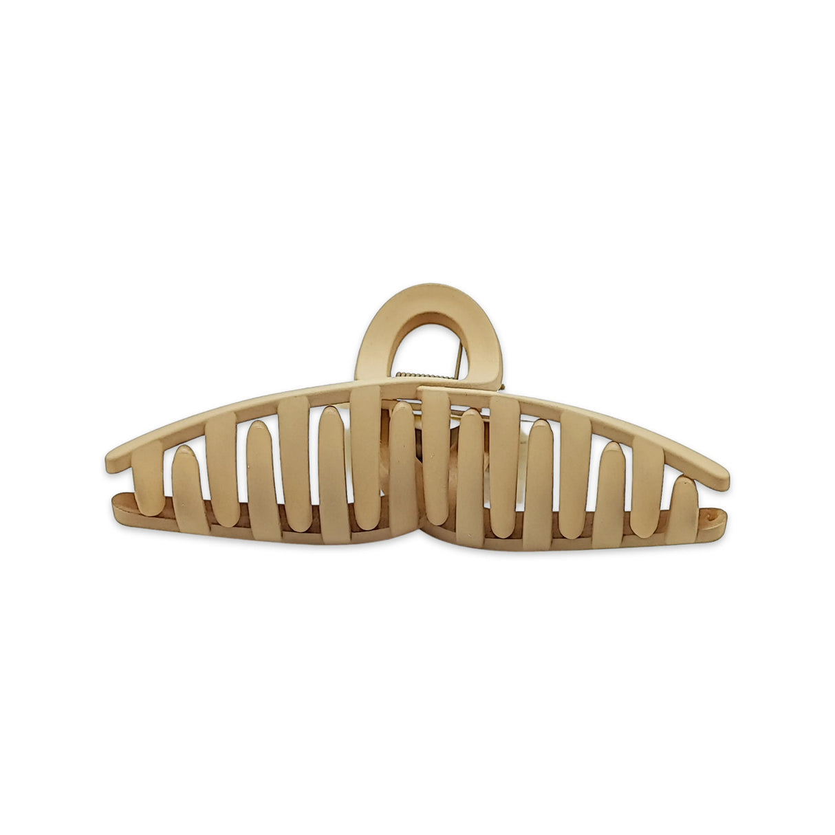 Hair Acessories -Matte Color Clip Hair Beige