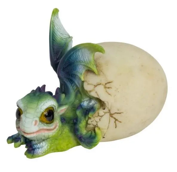 Home Decor -Ceramic Statut -Baby Dragon -Smiling Hatching Baby