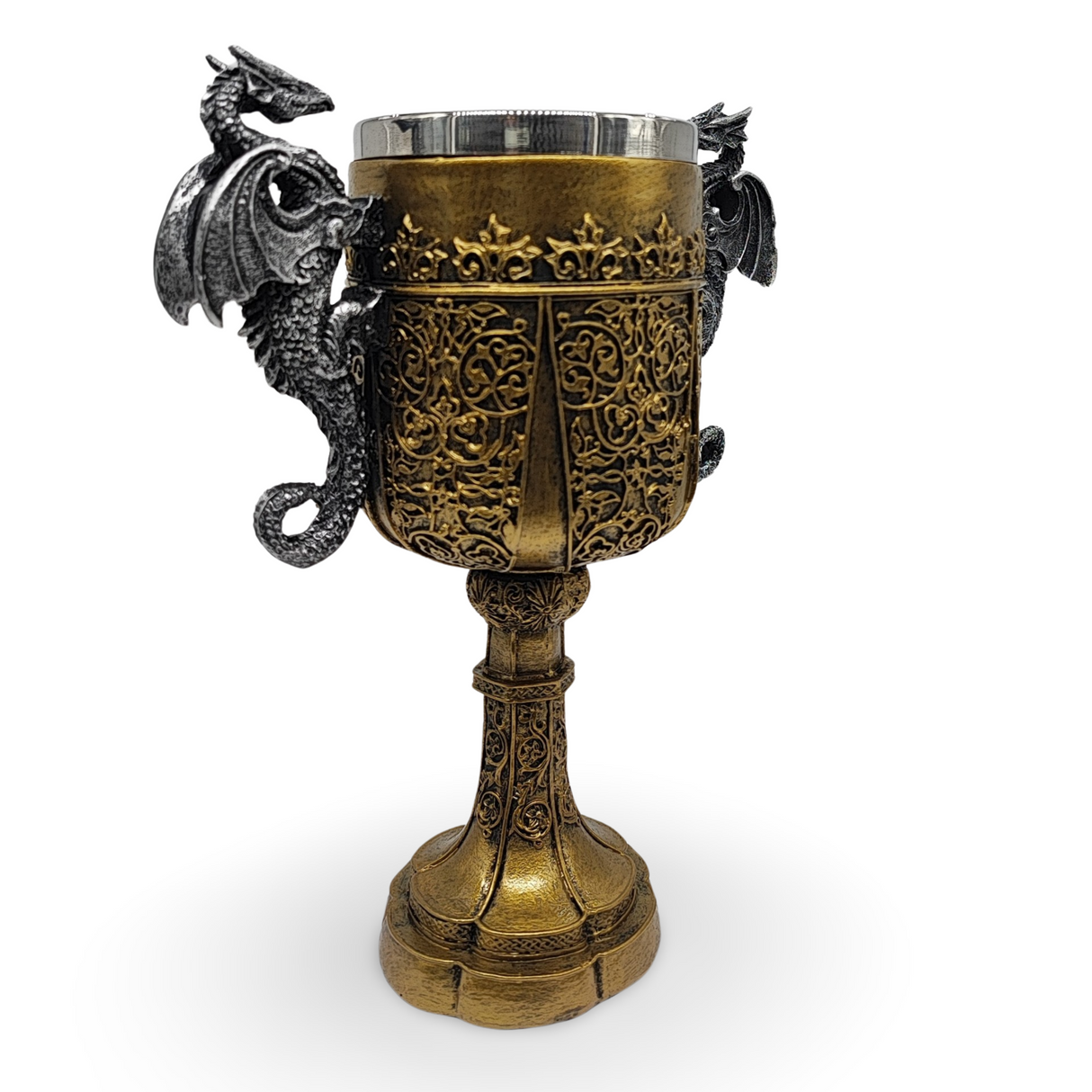 Home Decor -Chalice -Double Dragon