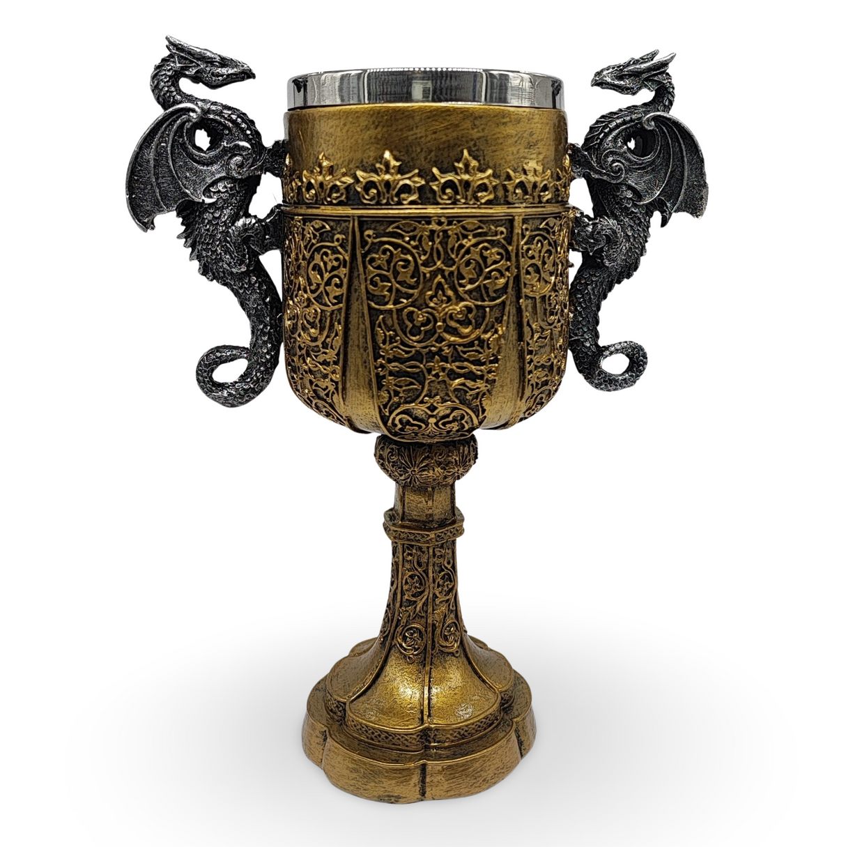Home Decor -Chalice -Double Dragon