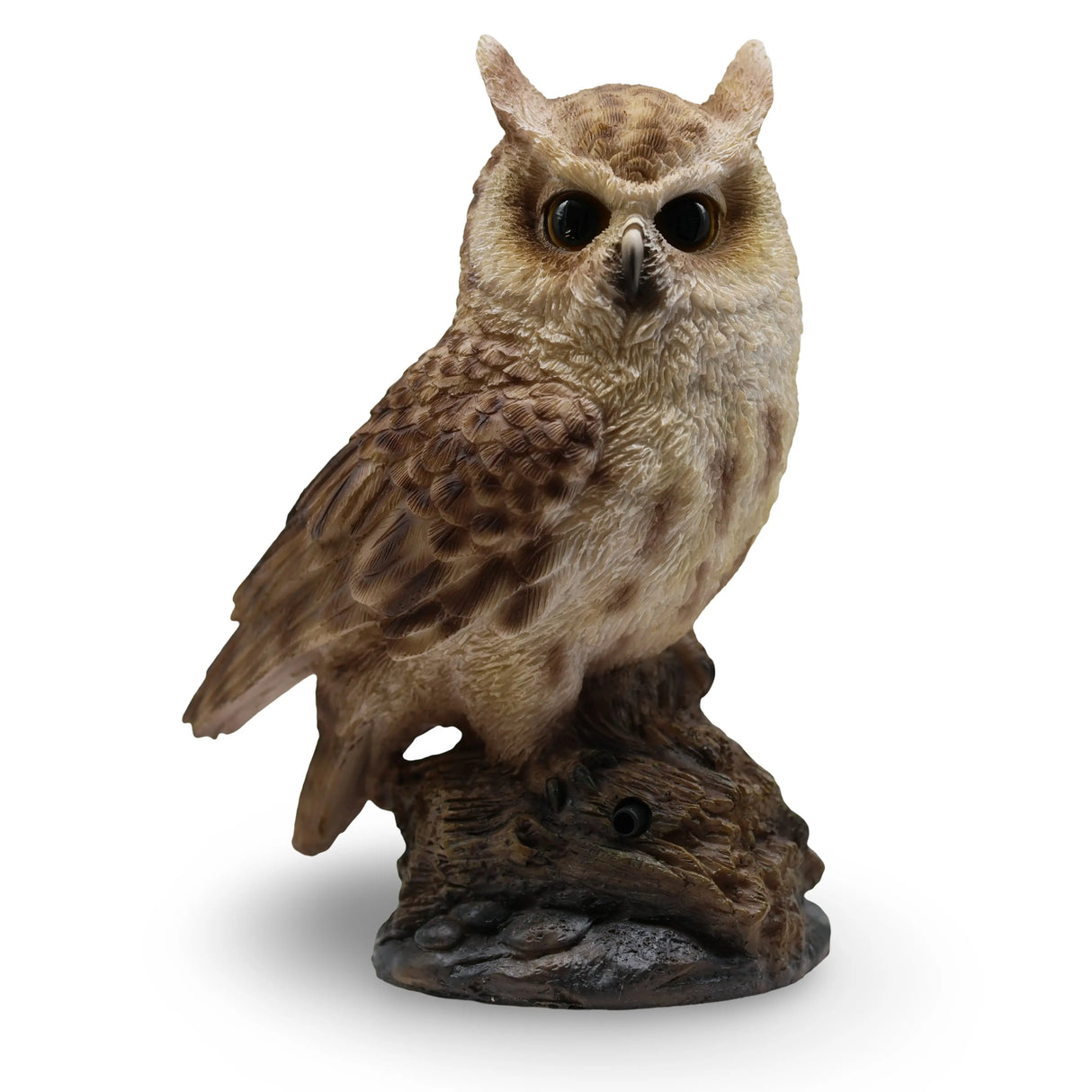 Home Decor - Spirit Animal - Singing Motion Activated - Owl On Stump