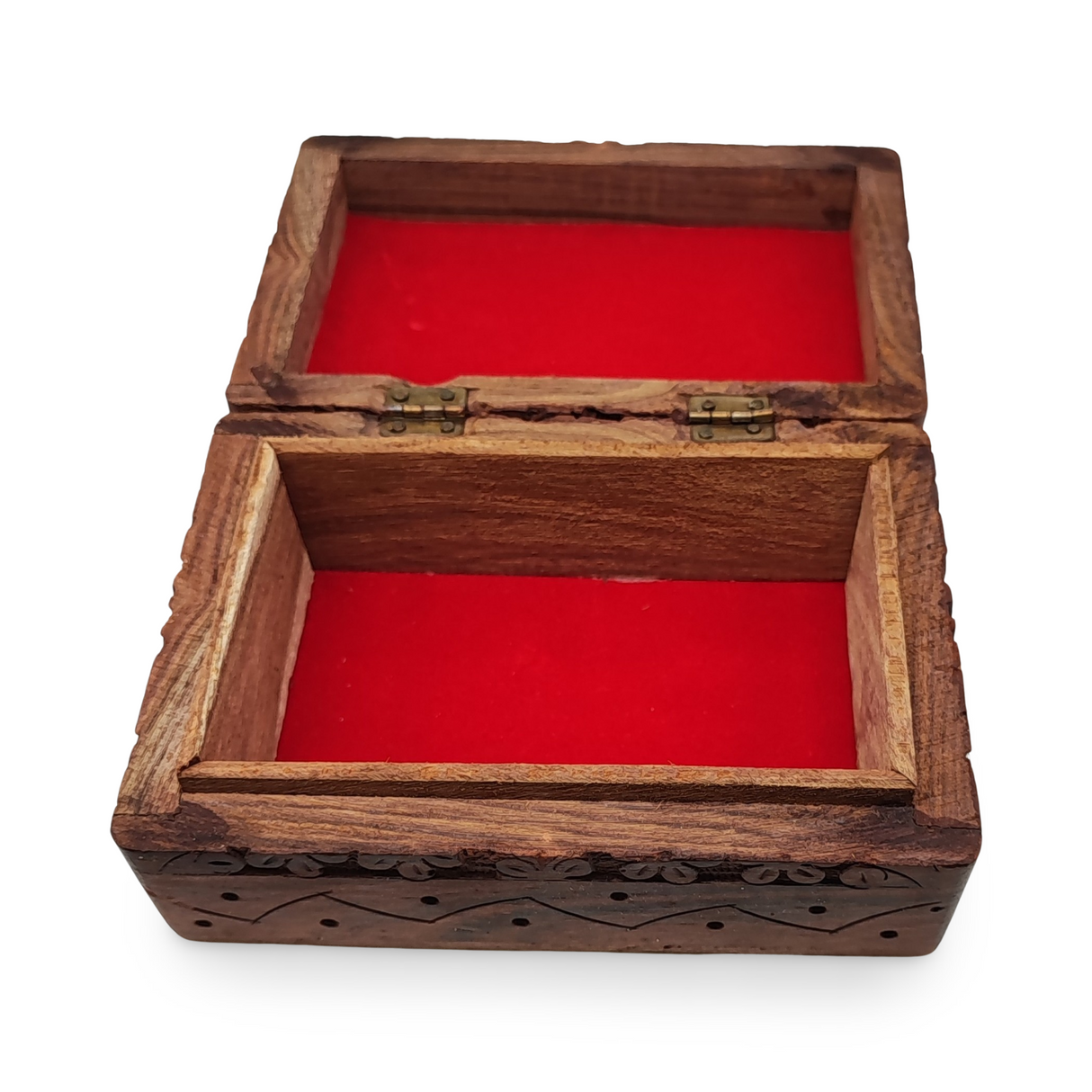 Home Decor -Wood Box -3D Carved -Elephant