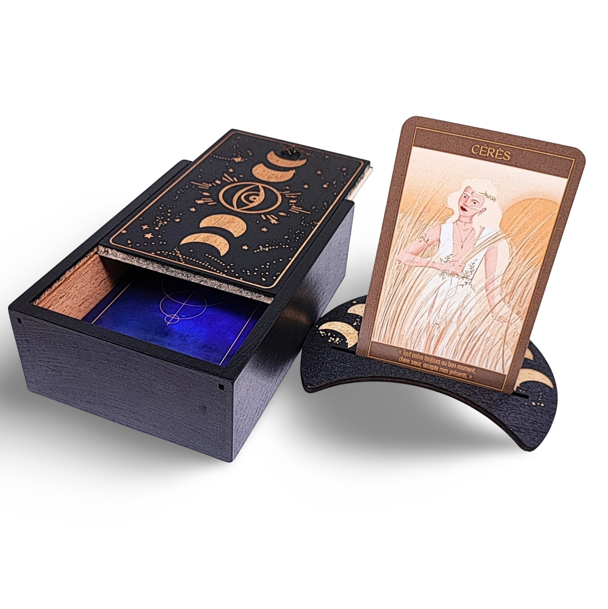 Home Decor -Wood Box -Tarot Card Storage & Display