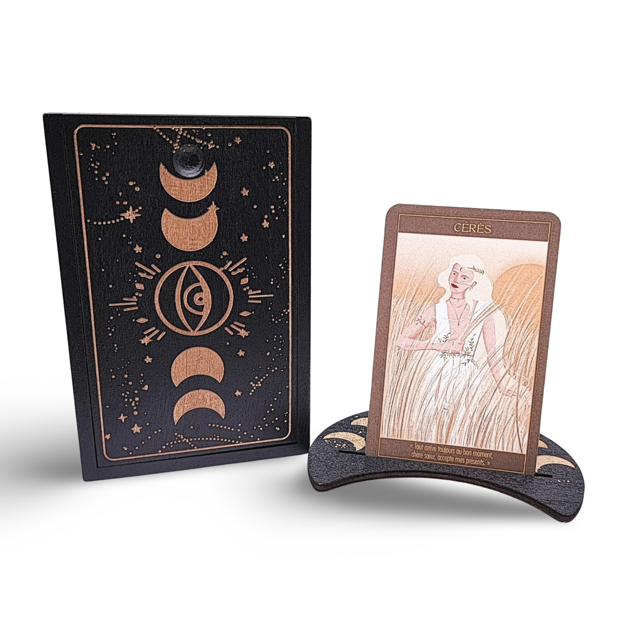 Home Decor -Wood Box -Tarot Card Storage & Display