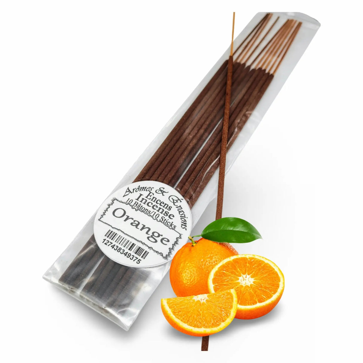 Incense Sticks - Orange - Pack of 10