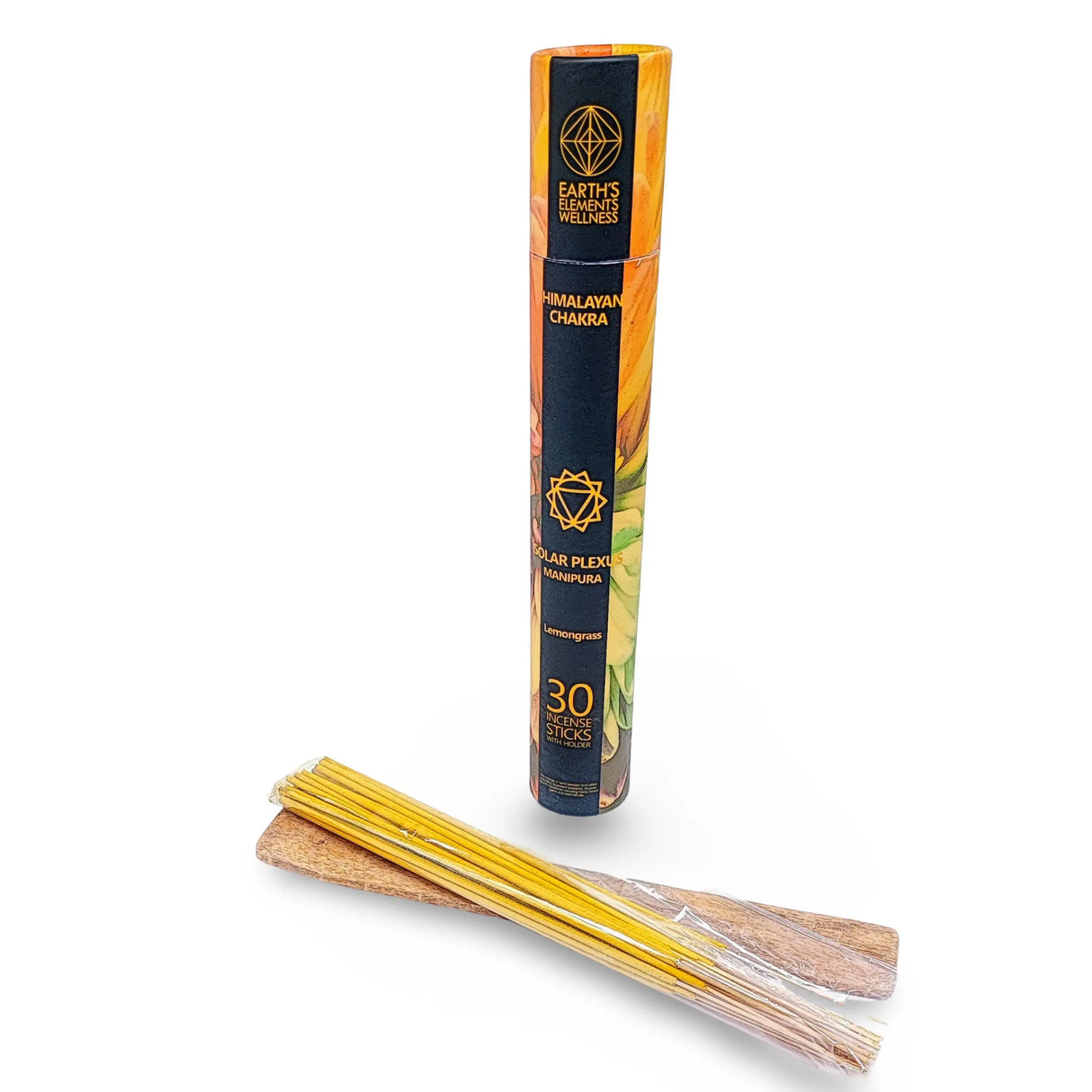 Incense Box Set - Himalayan Chakra Incense Sticks Solar Plexus Chakra - Lemongrass