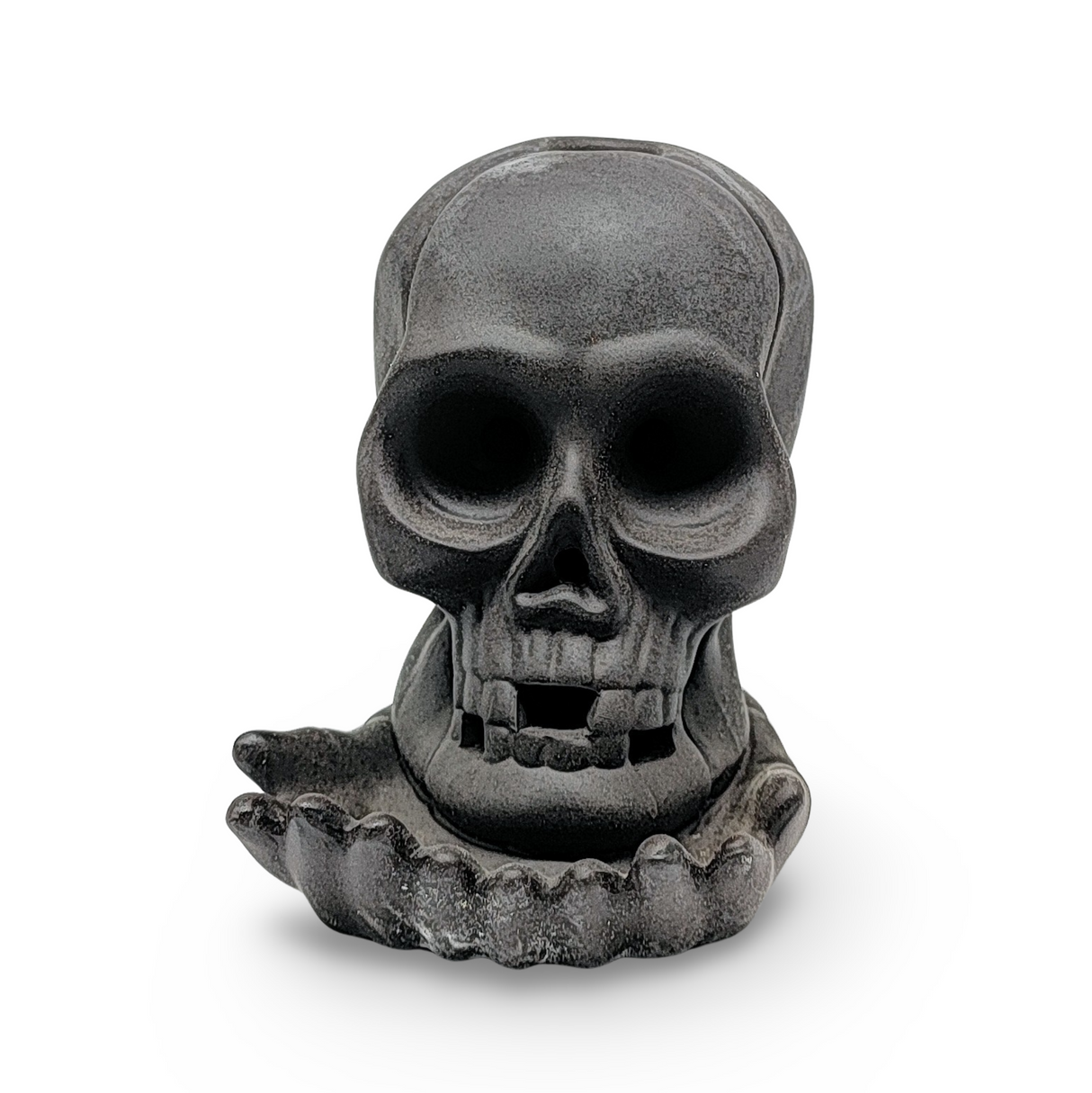 Incense Burner -Ceramic -Backflow & Sticks Holders -Skull