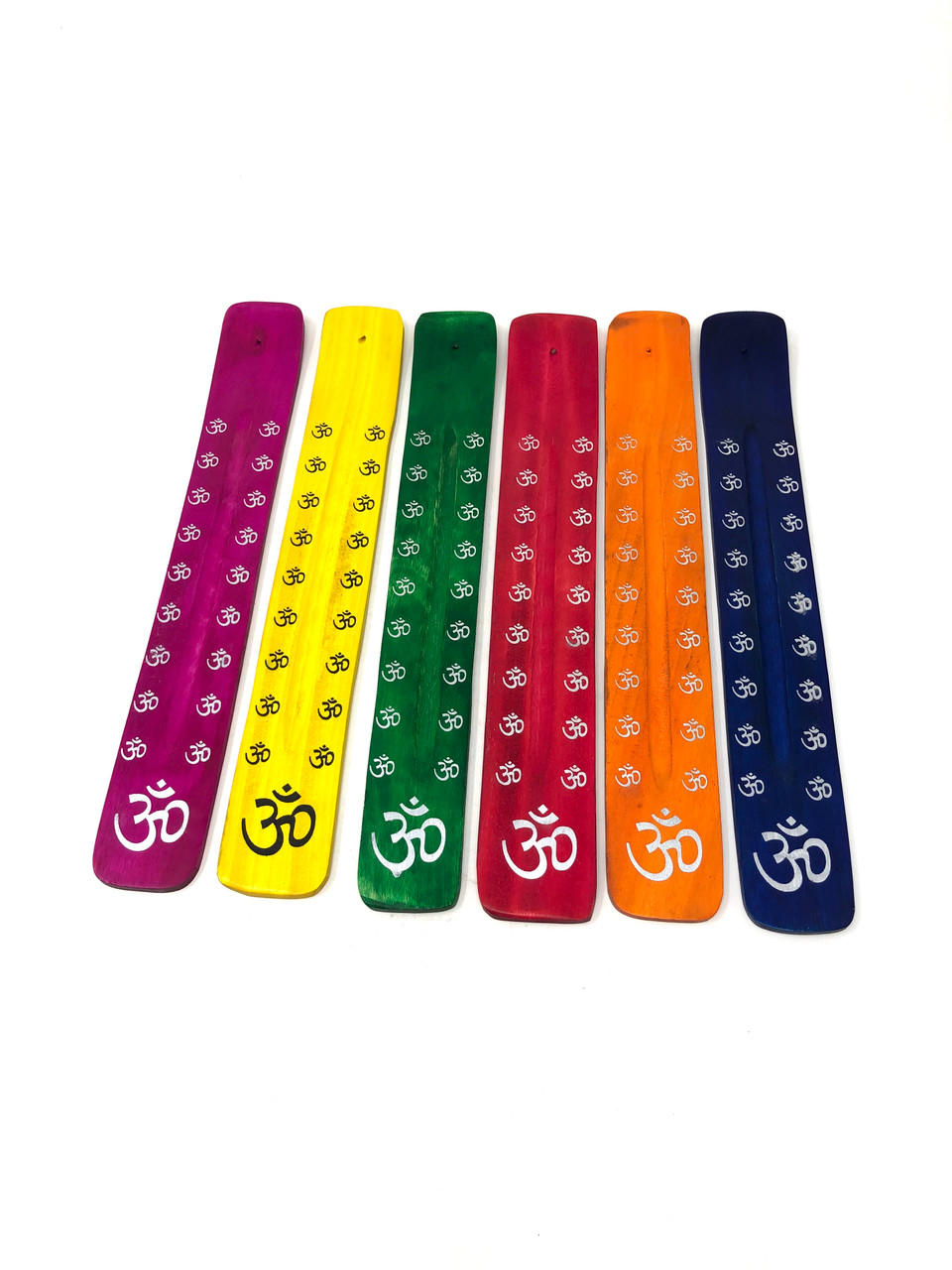Incense Burner -Stick Holder -Wood -OM Coloured