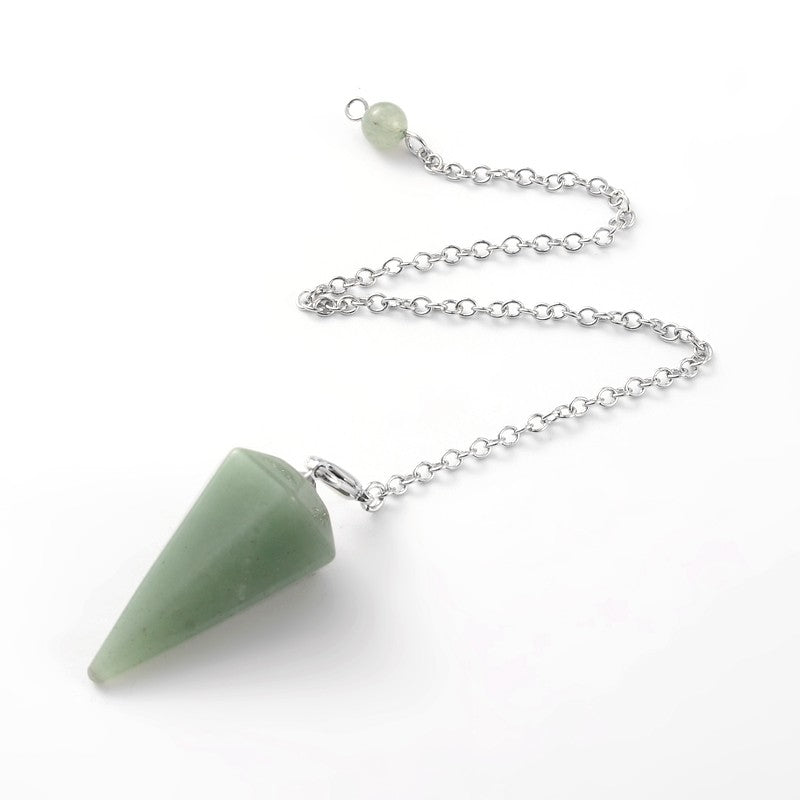 Pendulum Faceted - Green Aventurine