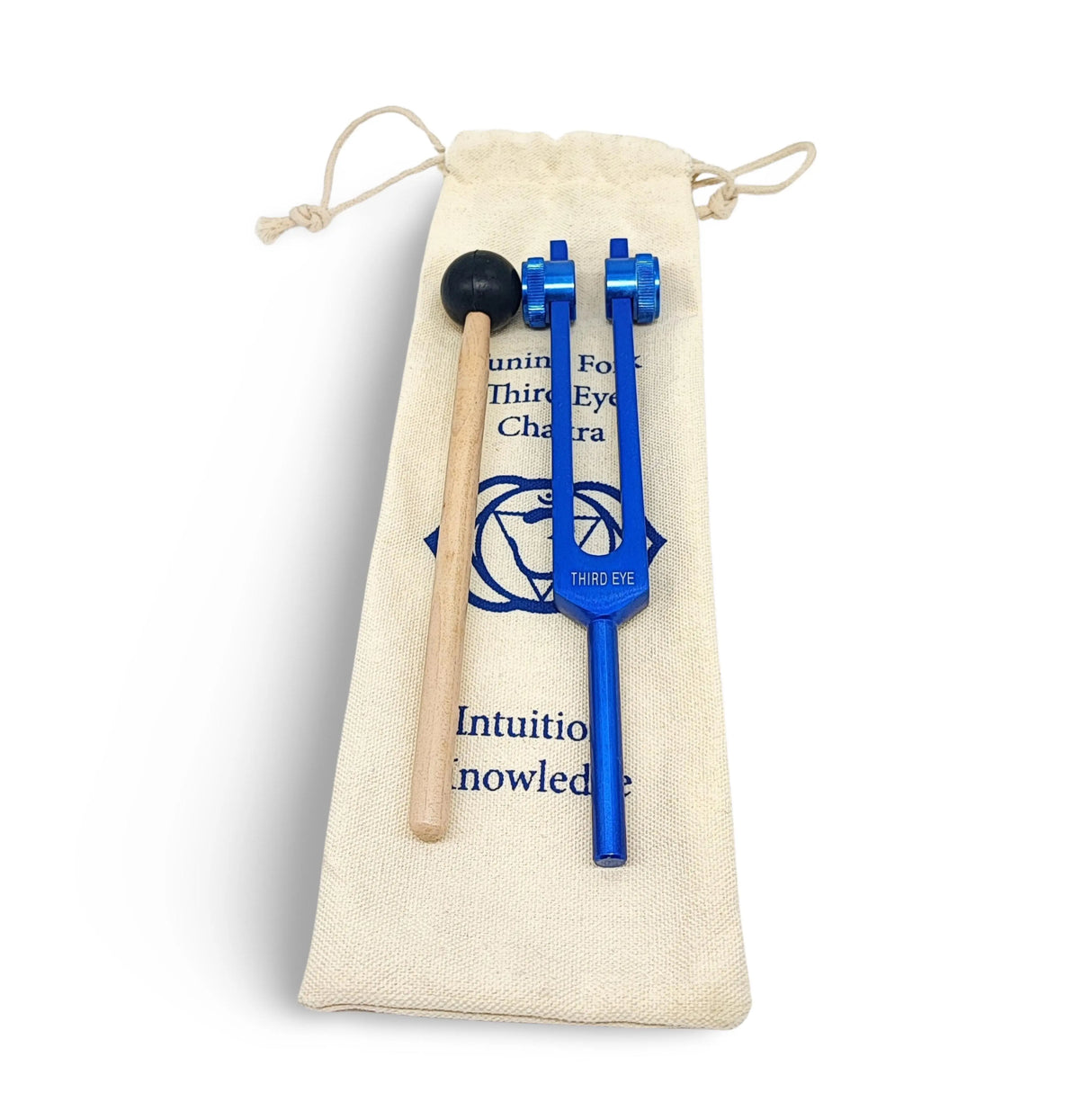 Meditation Accessories - Chakra Tuning Fork - Canva Bag 6th 3RD EYE