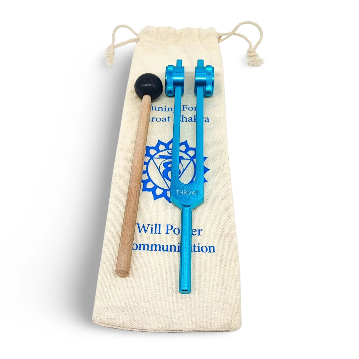 Meditation Accessories - Chakra Tuning Fork - Canva Bag 5th THROAT