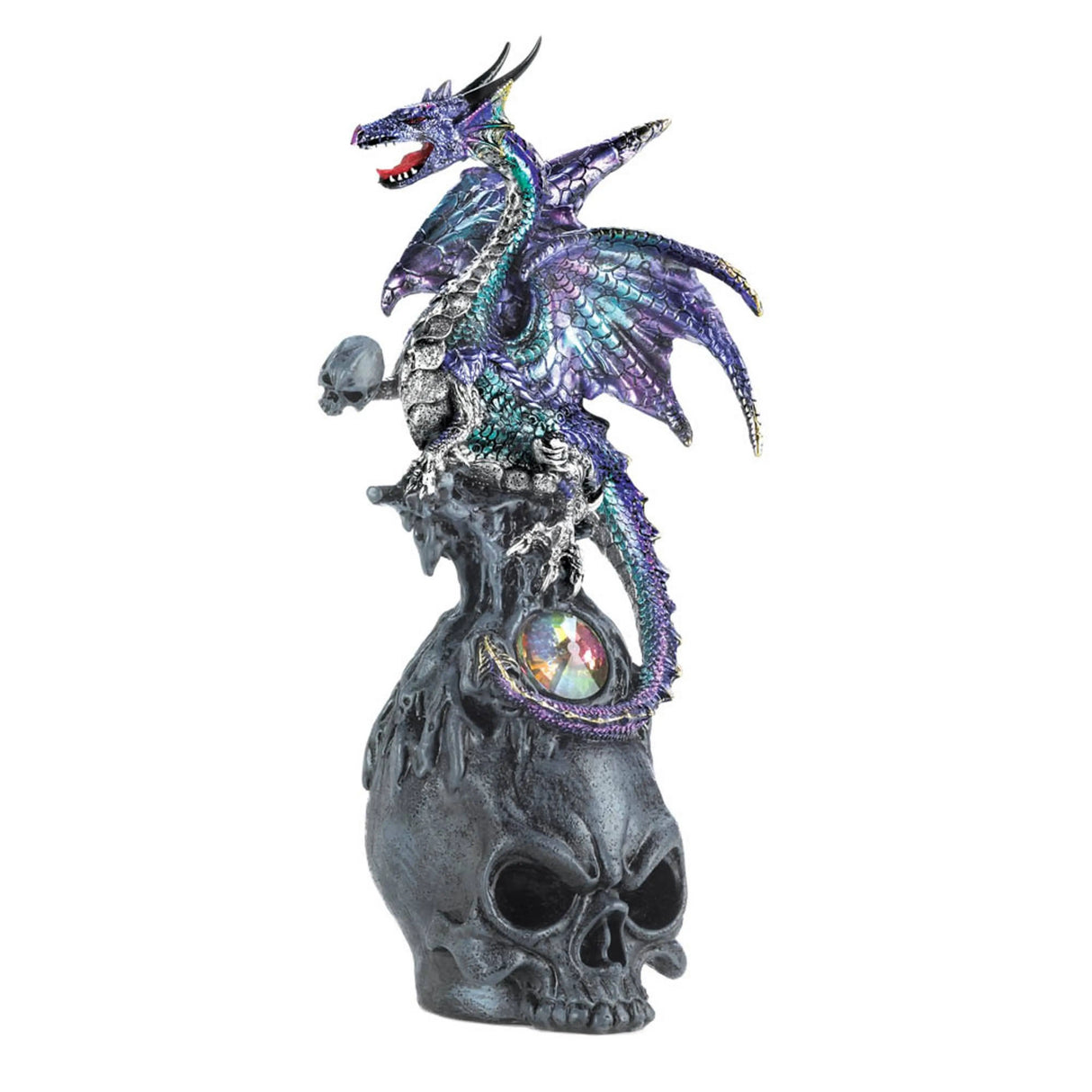 Home Decor -Statue -Mystical Dragon & Skull