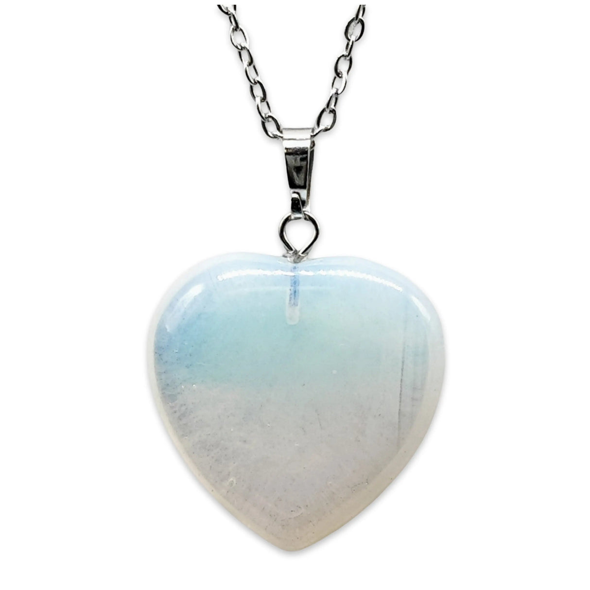 Necklace - Heart Shaped - Opalite