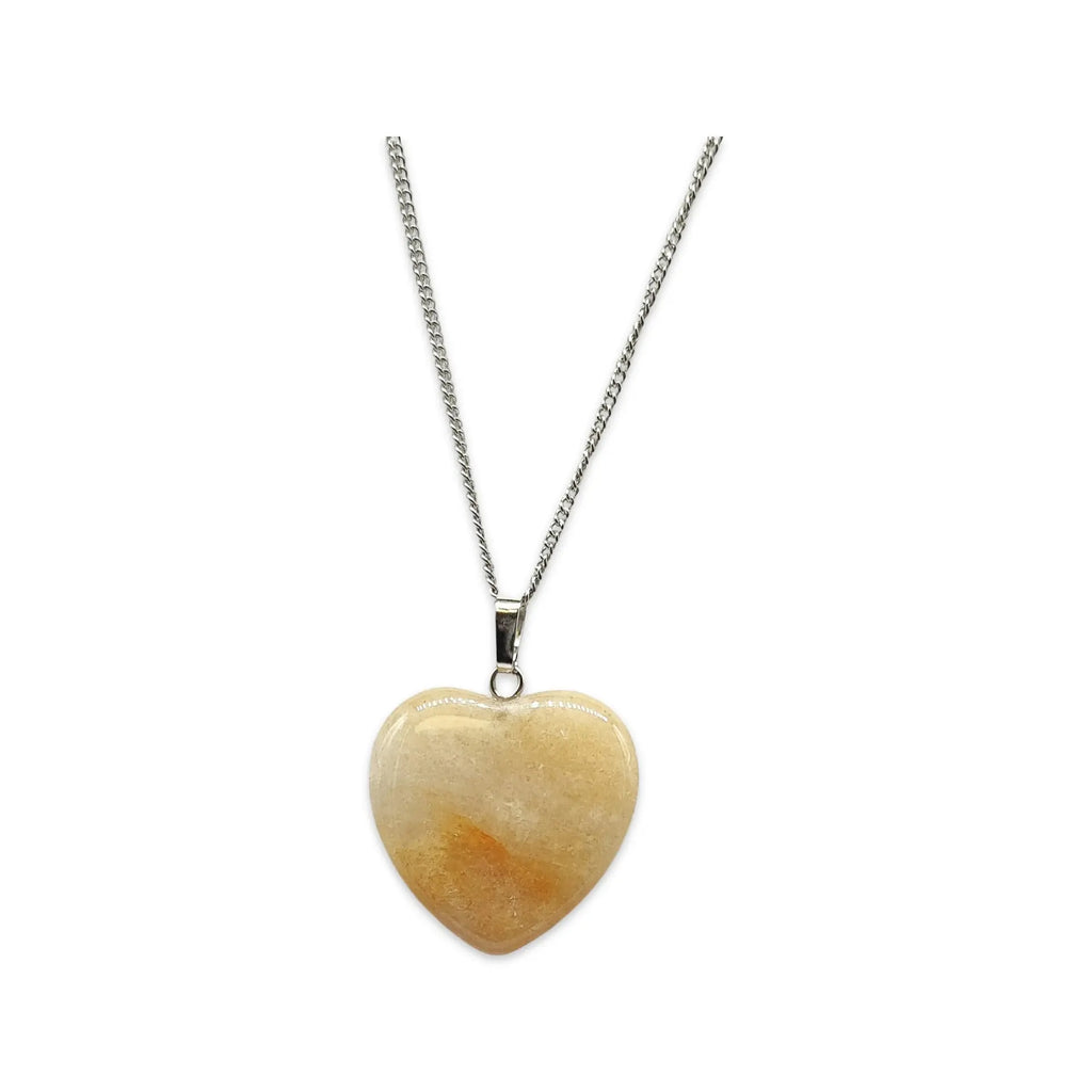 Necklace - Heart Shaped - Topaz Jade