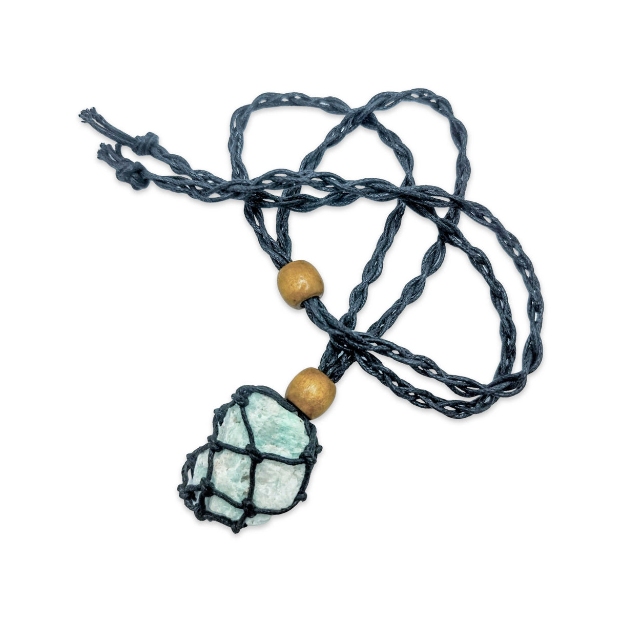 Necklace - Mesh Gemstone - Amazonite