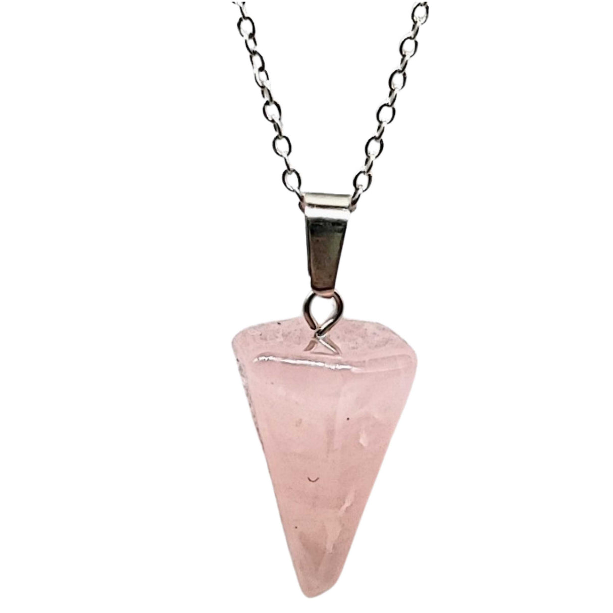 Necklace - Mini Cone - Rose Quartz