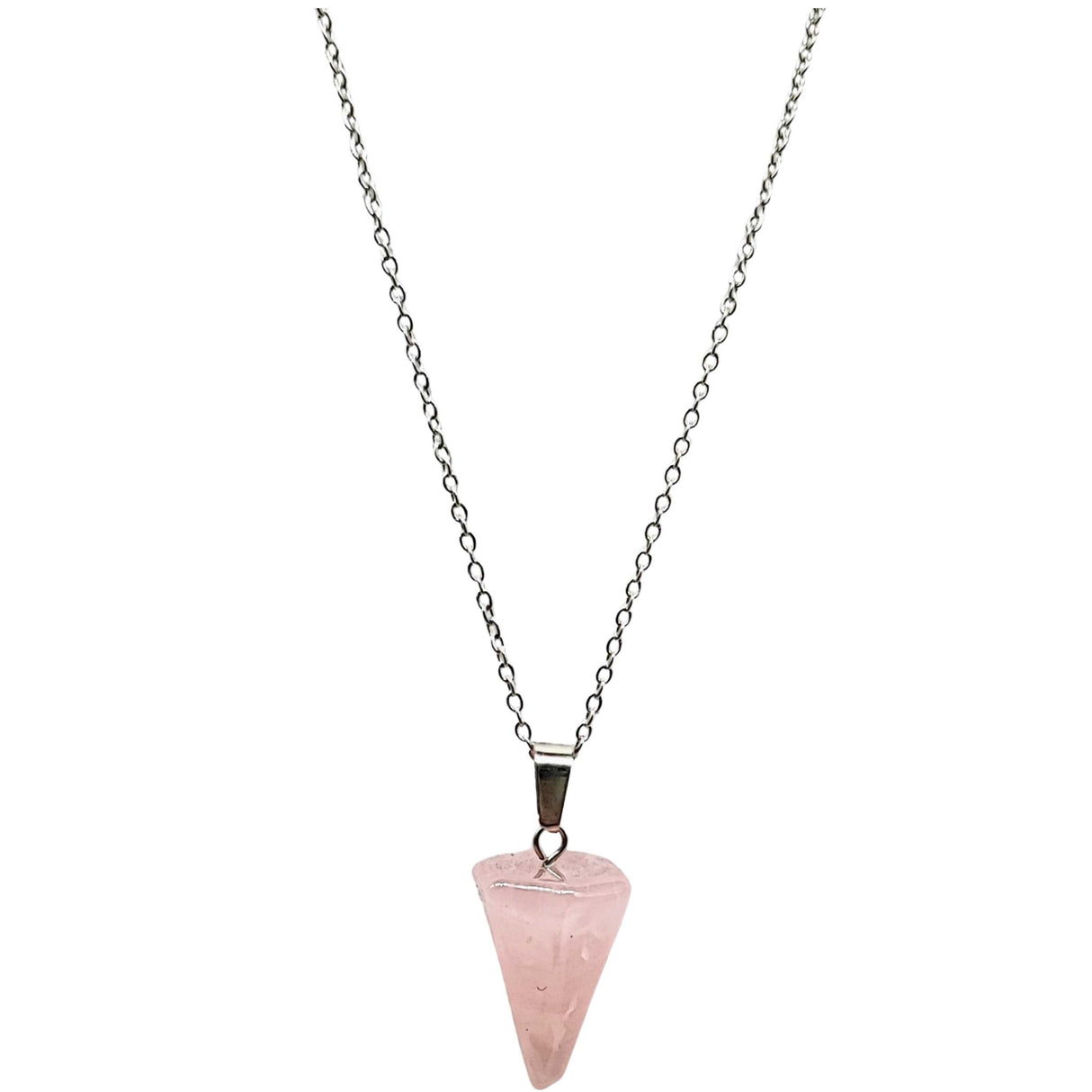 Necklace - Mini Cone - Rose Quartz