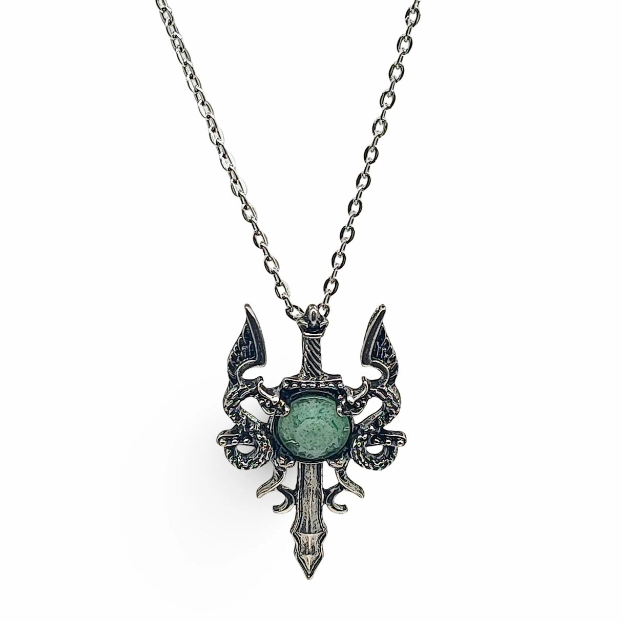 Necklace -Dragon Sword -Green Aventurine
