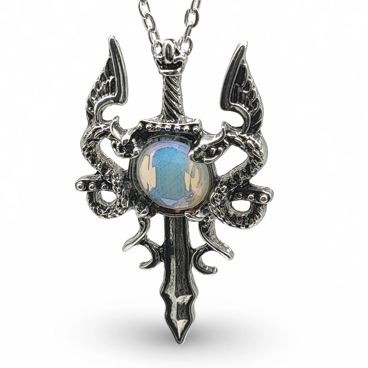 Necklace - Dragon Sword - Opalite