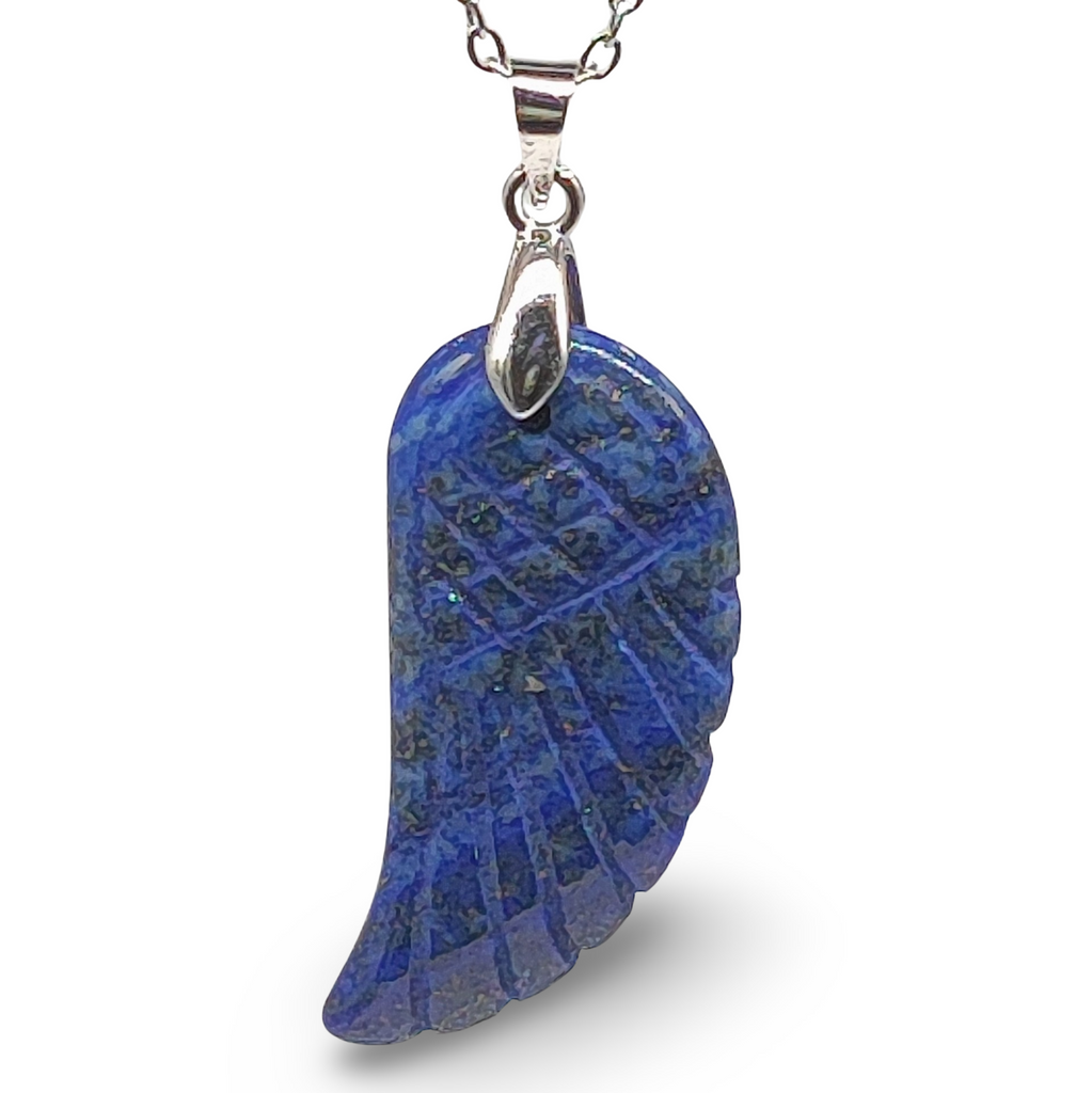 Necklace -Gemstone -Angel Wings -Lapis Lazuli