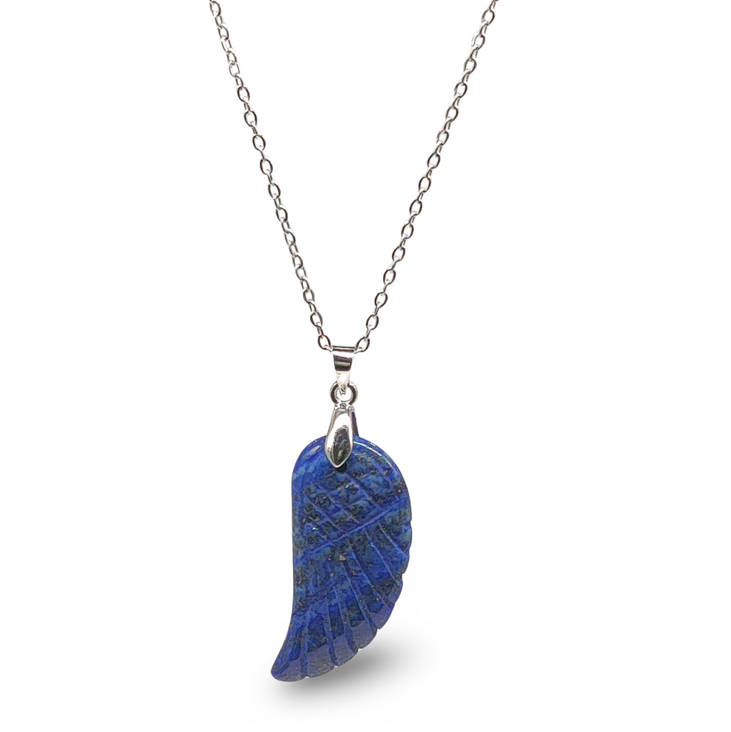 Necklace -Gemstone -Angel Wings -Lapis Lazuli