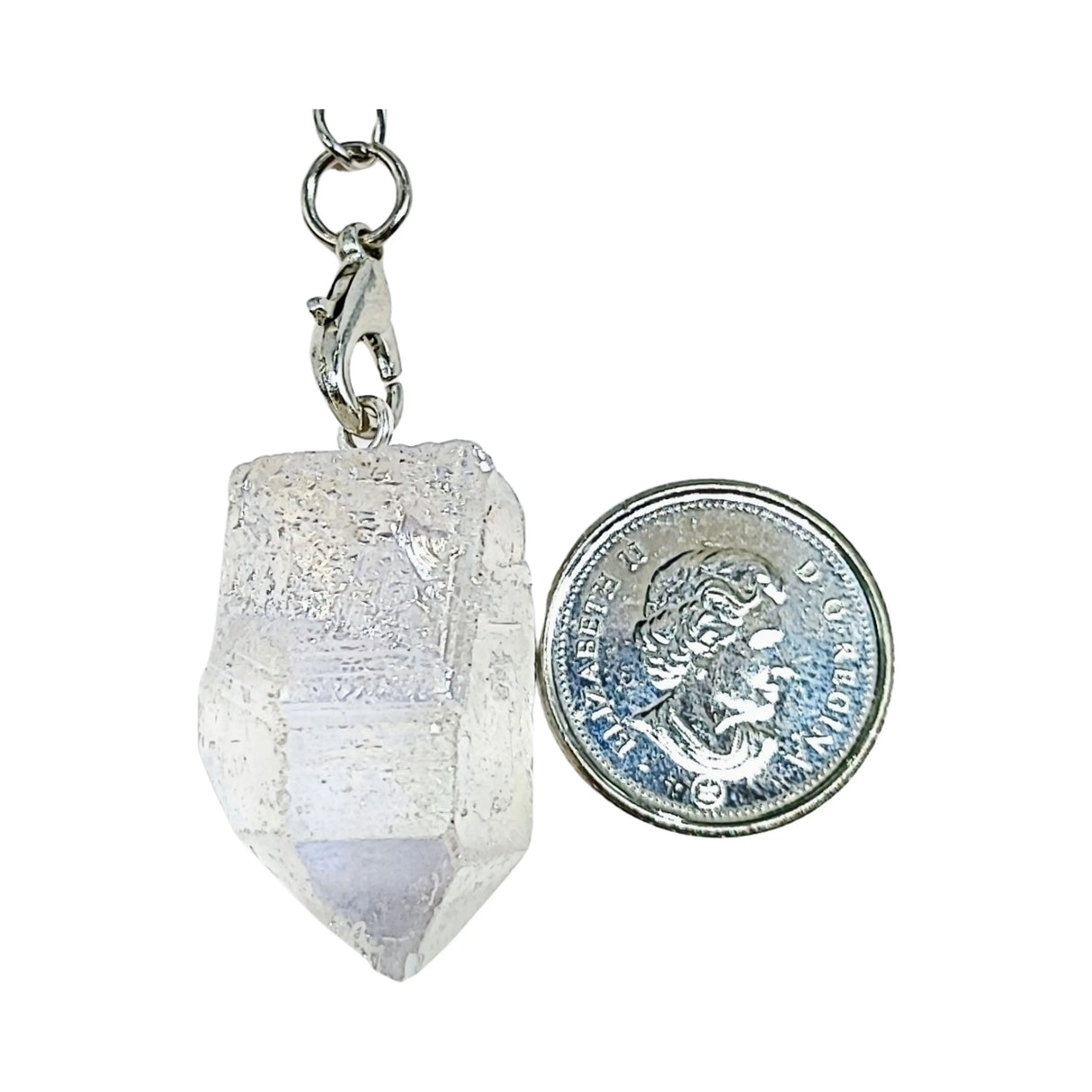 Pendulum -Clear Quartz Aura -Point