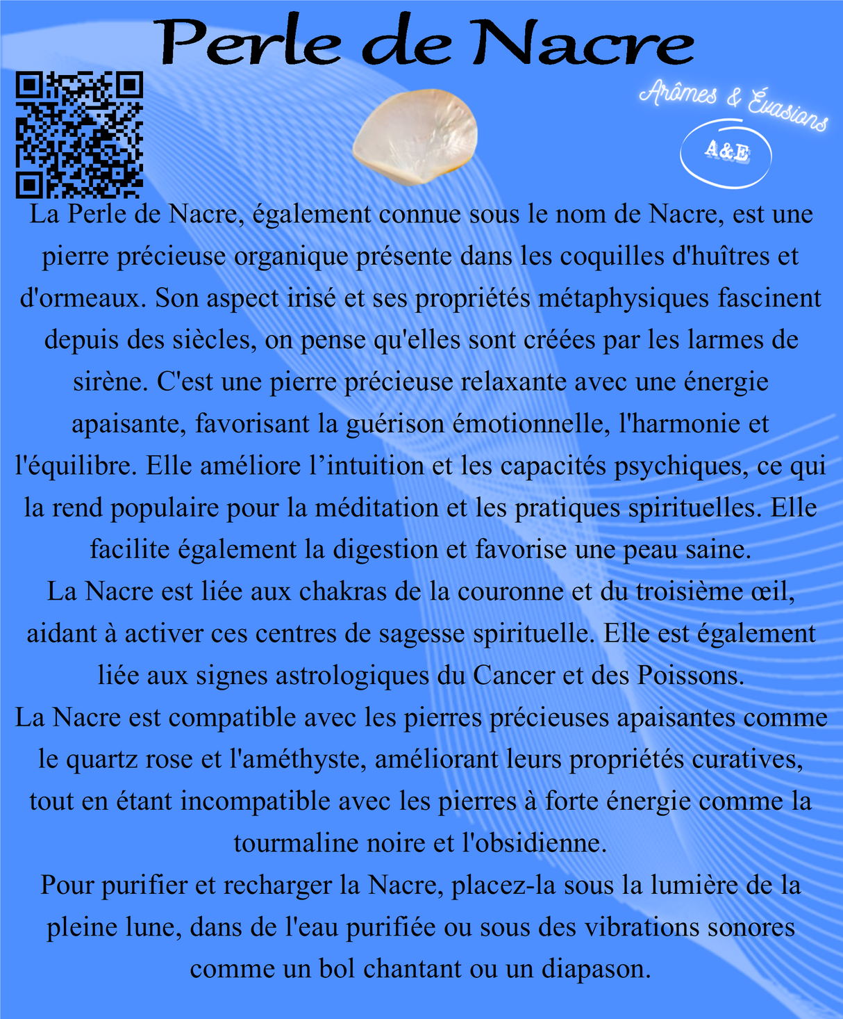 Descriptive Cards - Precious Stones & Crystals - Mother of Pearl