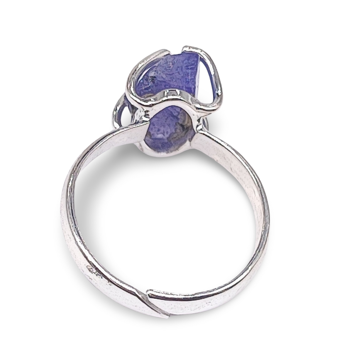 Ring - 925 Sterling Silver - Adjustable - Tanzanite
