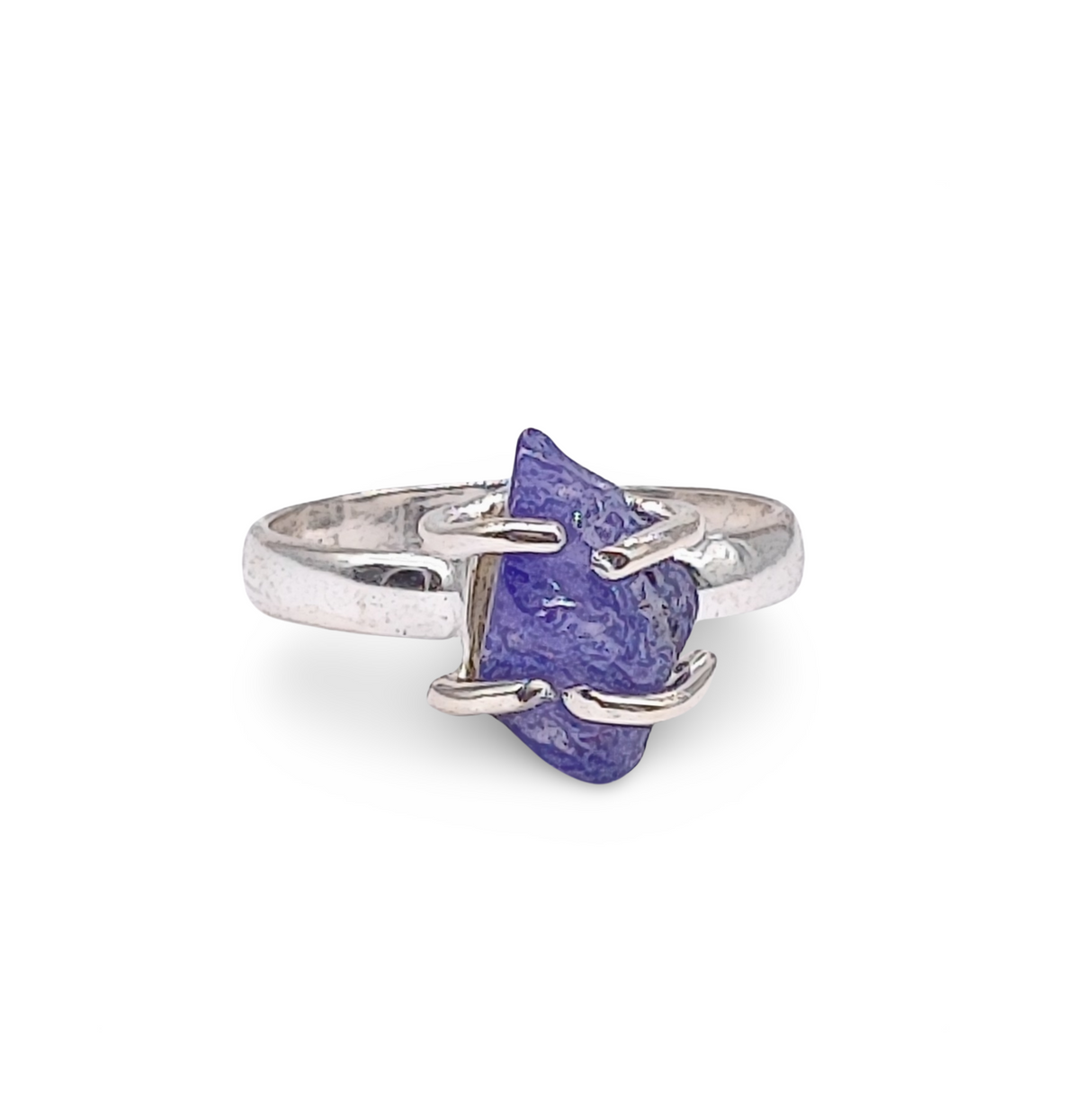 Ring - 925 Sterling Silver - Adjustable - Tanzanite